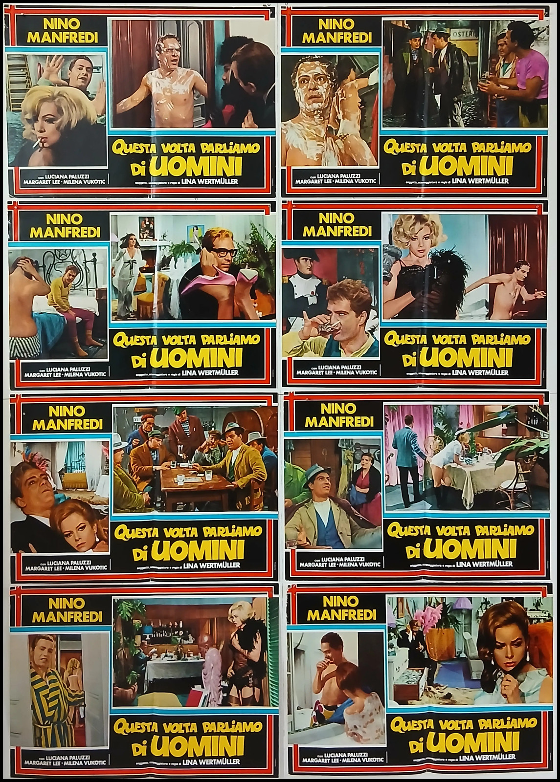 8fb cm.50×70-QUESTA VOLTA PARLIAMO DI UOMINI-WERTMULLER-MANFREDI-COMMEDIA-O30-5