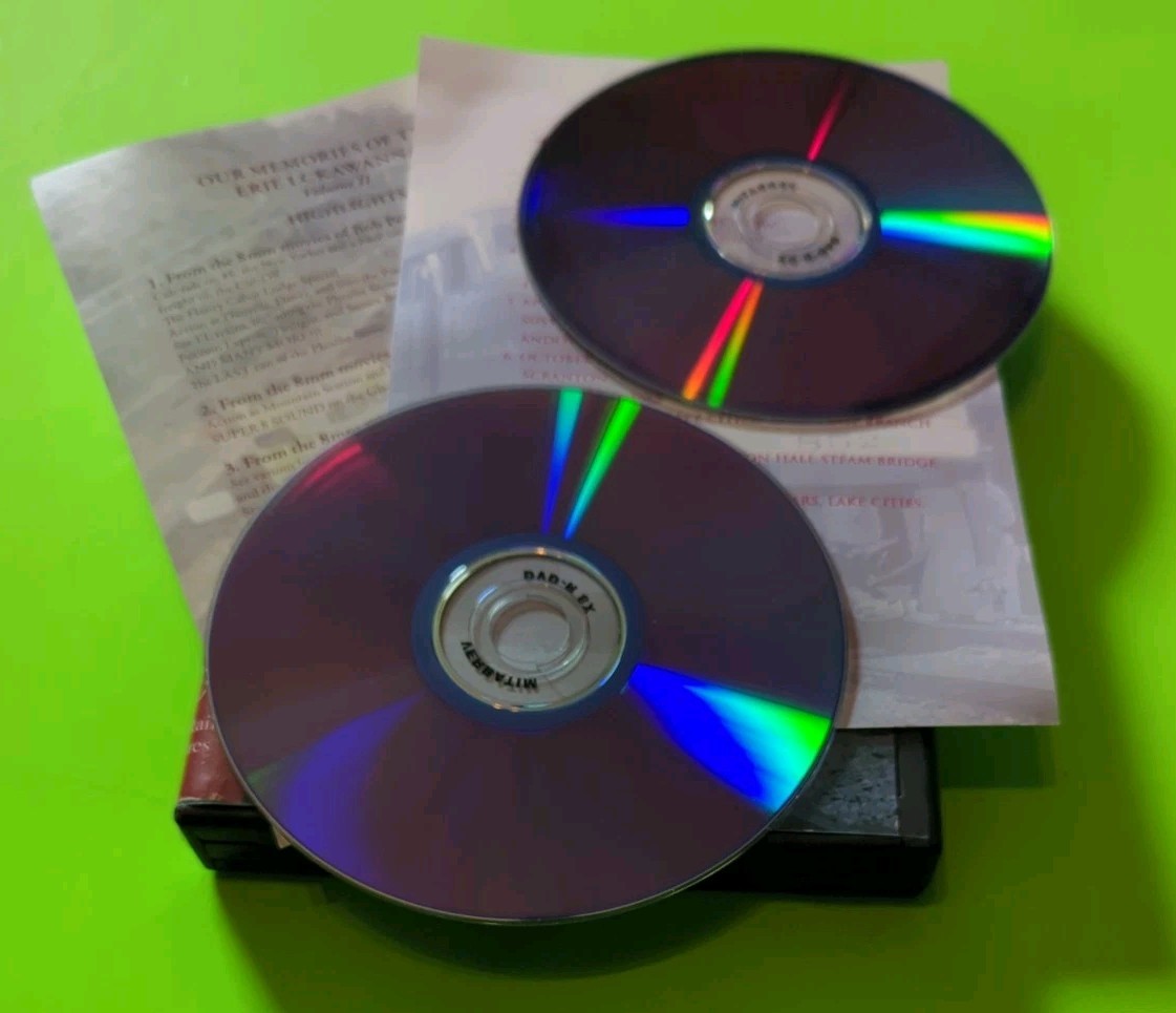 Our Memories of The Erie Lackawanna 2 Disc DVD Plays Looks New Trains Railroads