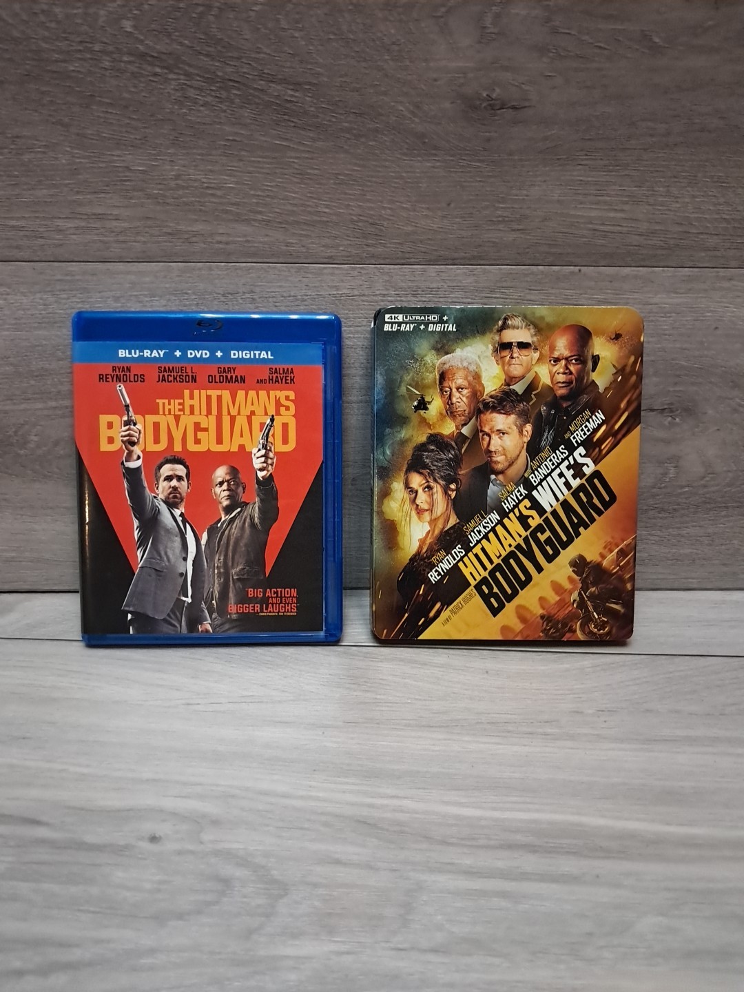 The Hitman’s Bodyguard + The Hitman’s Wife’s Bodyguard – 2 DVD Lot 1 & 2
