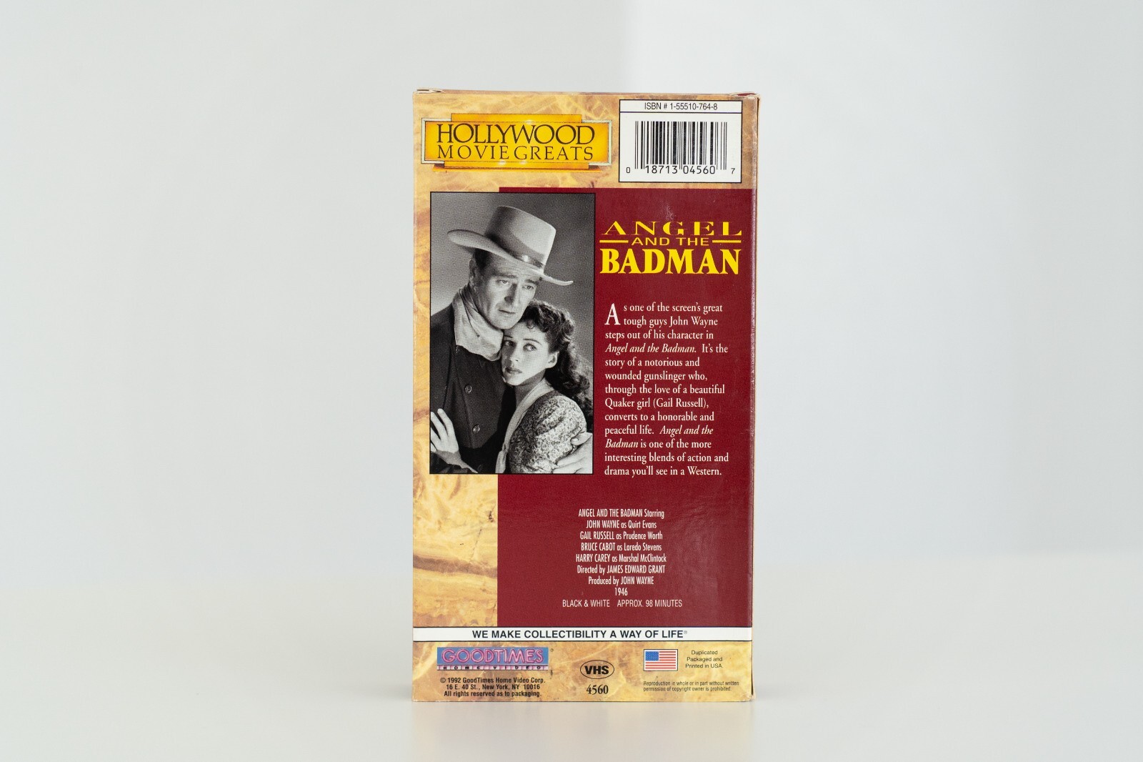 Angel and the Badman (1947) VHS Tape GoodTimes Hollywood Movie Greats Edition