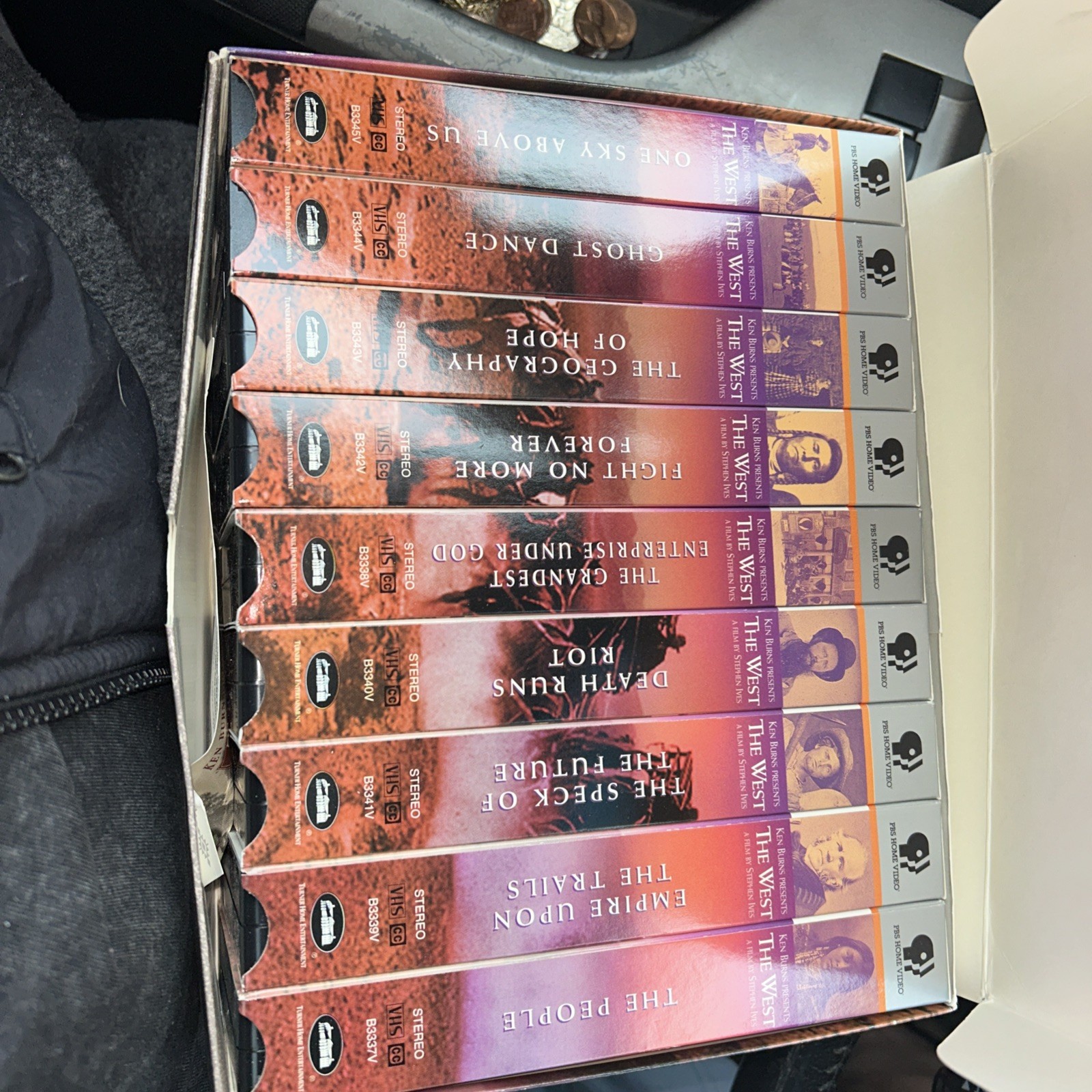 Ken Burns Presents The West A Film By Stephen Ives VHS 9 Tape Box Set 1996