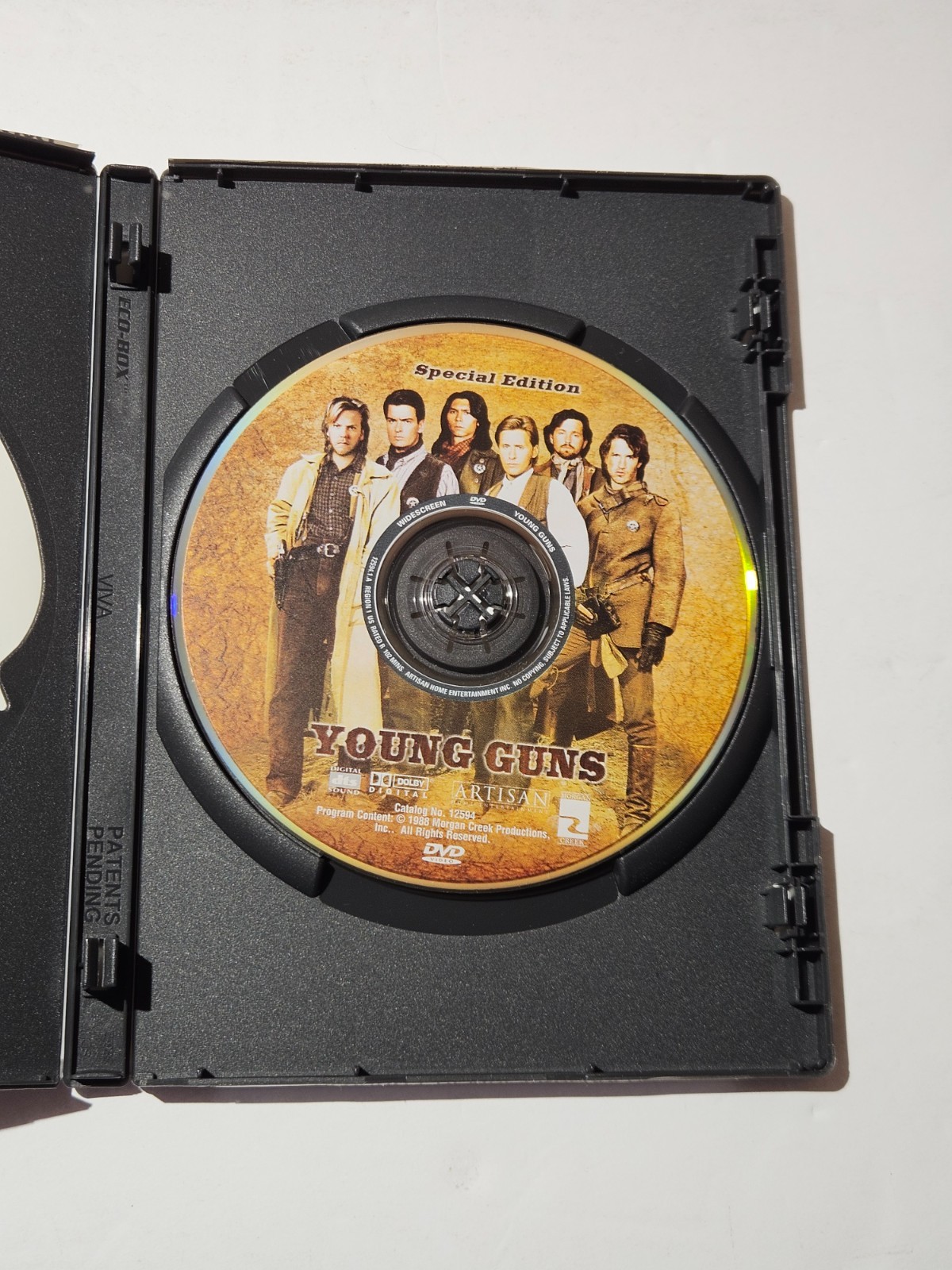 Young Guns Movie DVD used but in excellent condition