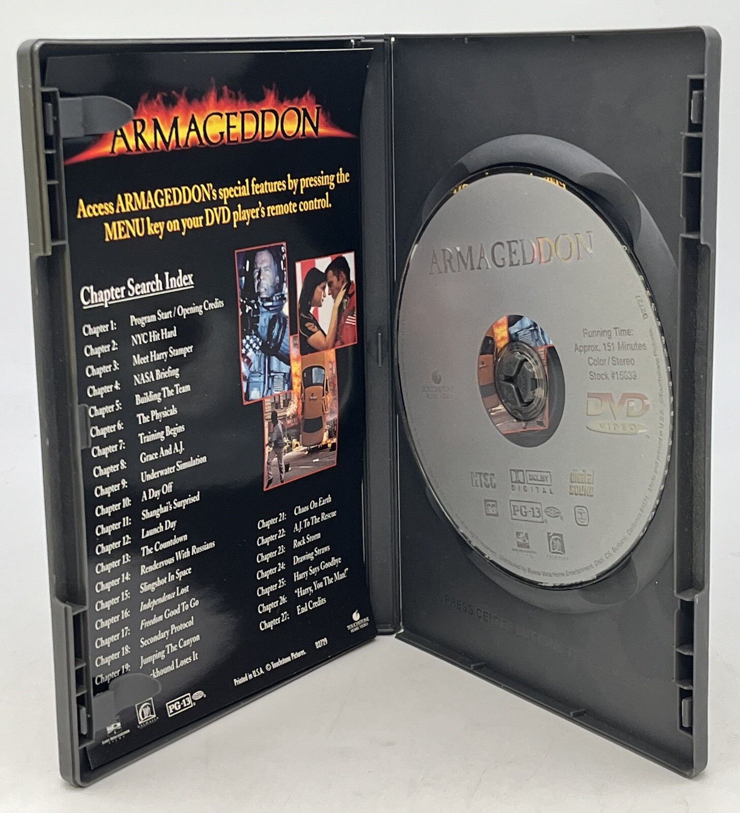 Armageddon PG-13 – DVD Touchstone Pictures Director By Michael Bay 1998