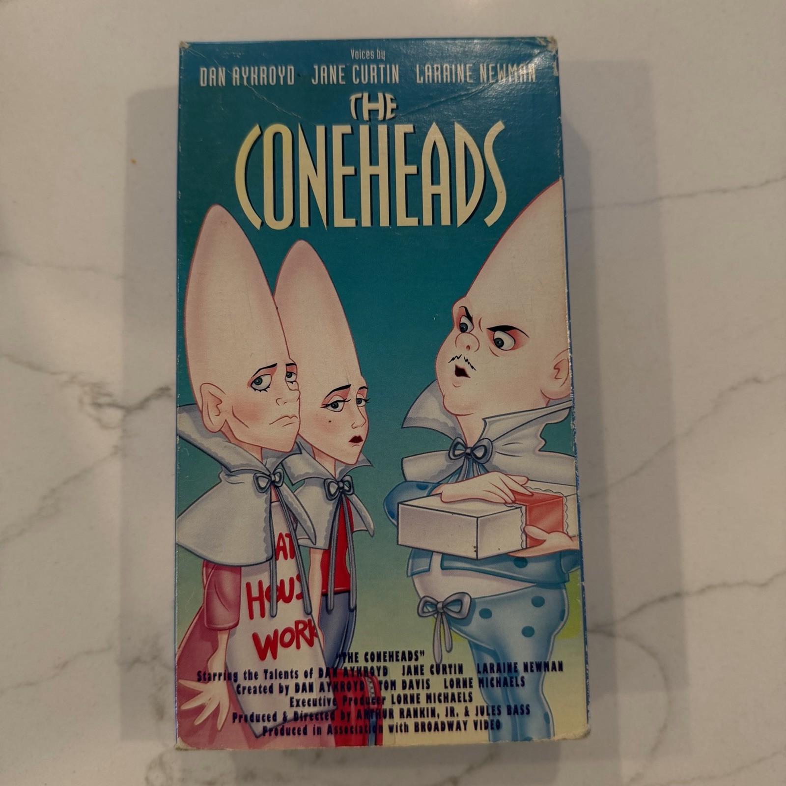 The Coneheads Animated VHS 1983 Saturday Night Live Cartoon RARE OOP Slipcover