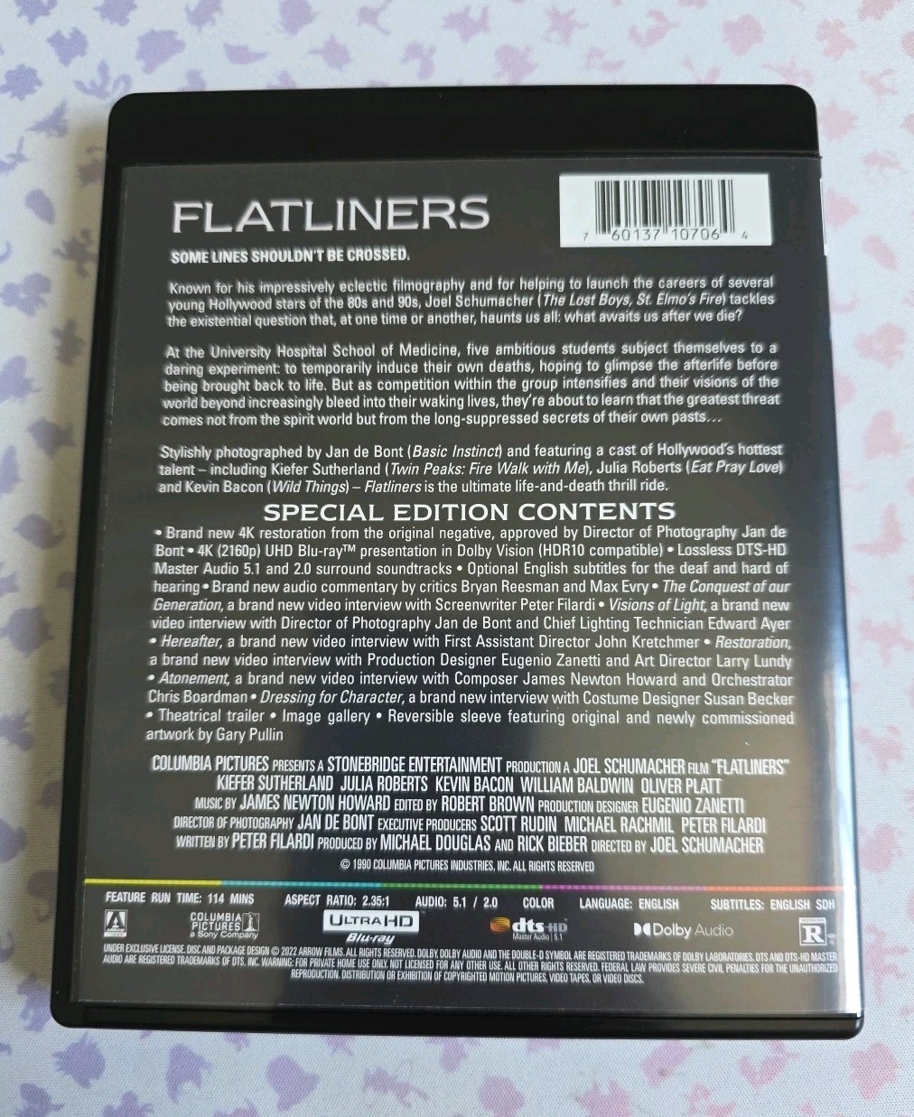 Flatliners (4K Ultra HD, 1990) – Arrow Video US – SHIPS TODAY!
