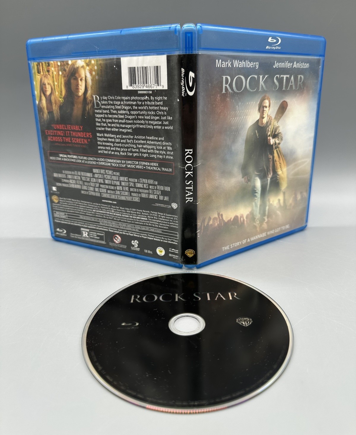 Rock Star Bluray Mark Wahlberg Jennifer Aniston Rock Movie