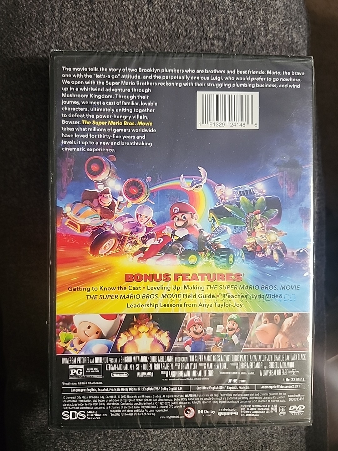 The Super Mario Bros Movie (DVD, 2023, 1-Disc, Power Up Edition)