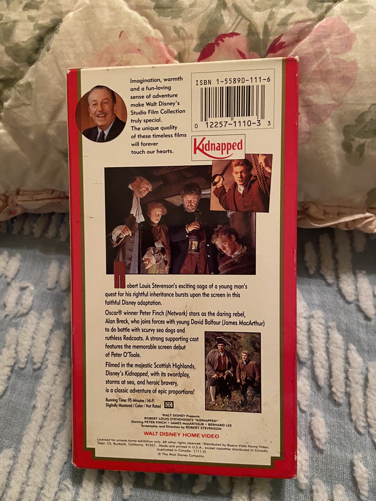 Walt Disney’s Kidnapped VHS Peter Finch James MacArthur