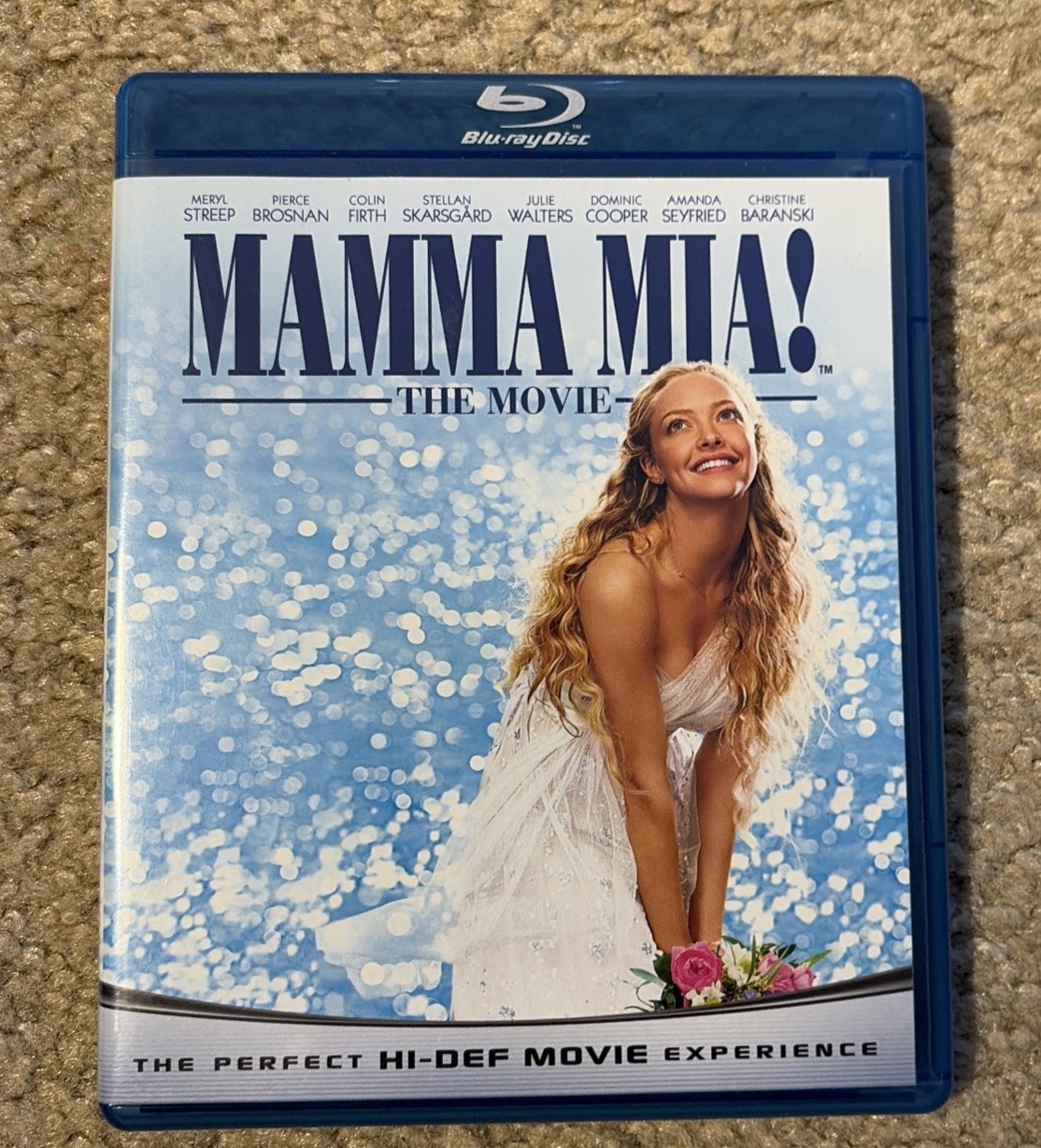 Mamma Mia! (Blu-ray, 2008) Meryl Streep Stellan Skarsgard Pierce Brosnan