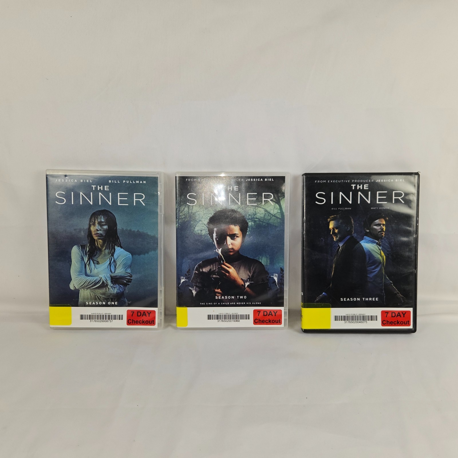 THE SINNER Seasons 1 2 3 DVD 3 x Mystery Crime Thriller TV Series Movie Video