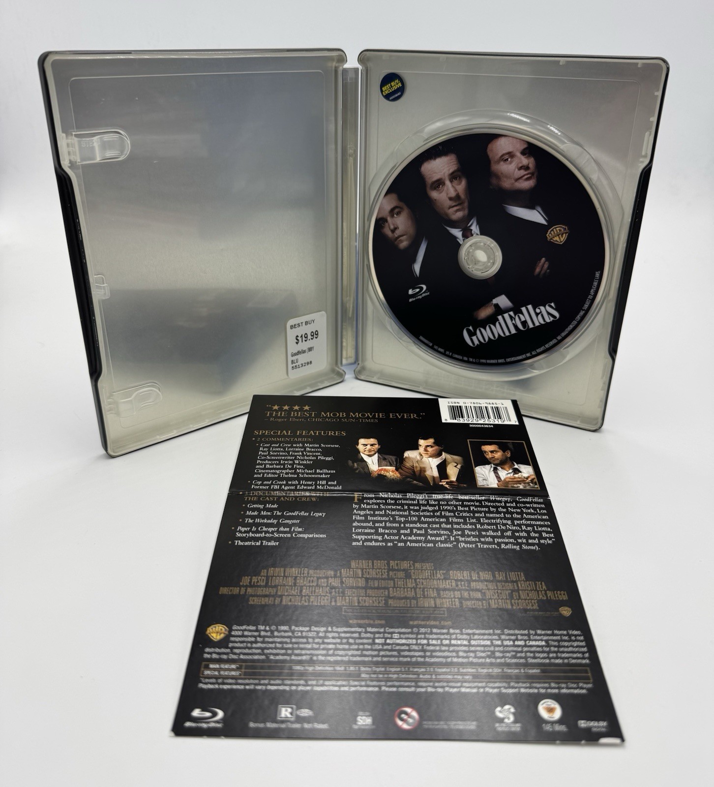 Goodfellas (1990, Blu-ray, Steelbook Edition) Robert De Niro / Ray Liotta