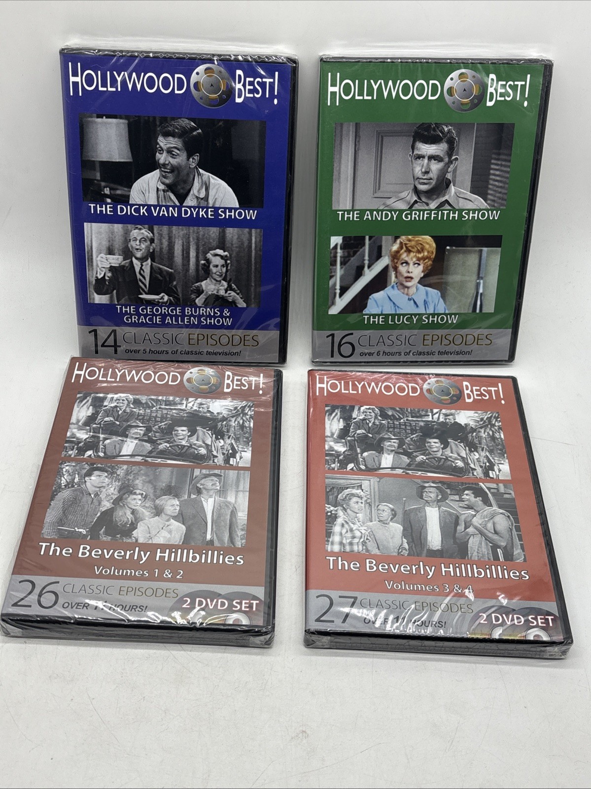 Hollywood Best Classic Episodes TV Shows 4 DVD Lot New Sealed See Images/Titles