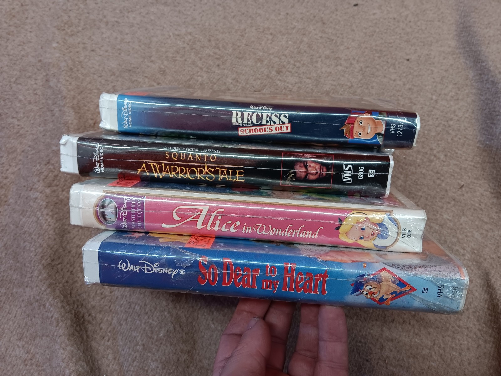 VTG Alice in wonderland recess school’s out, etc, etc 4 VHS new tapes