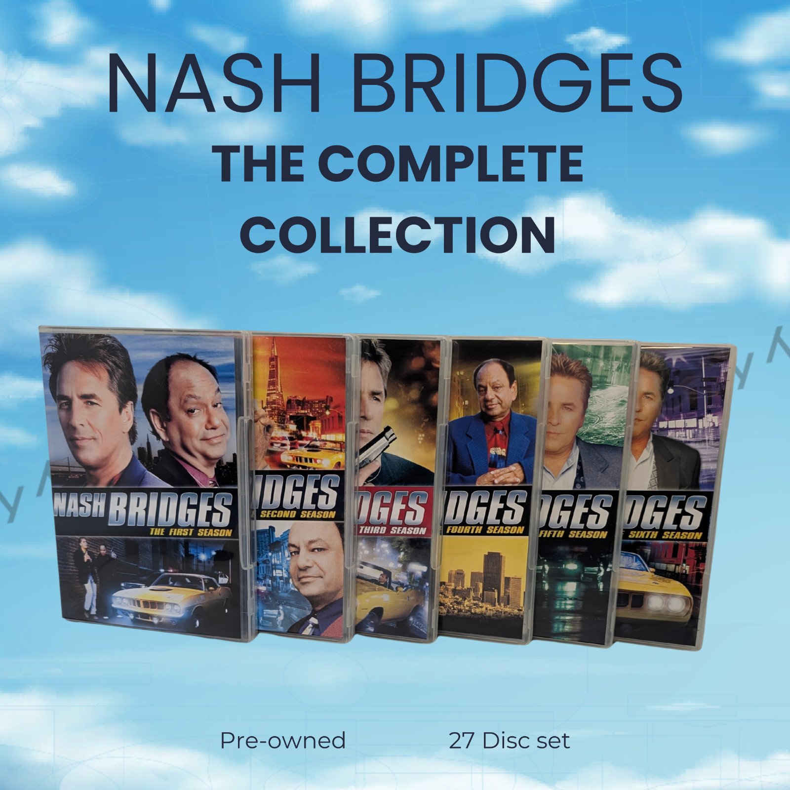 Nash Bridges The Complete Collection DVD Box Set 27-Disc TV Series Don Johnson