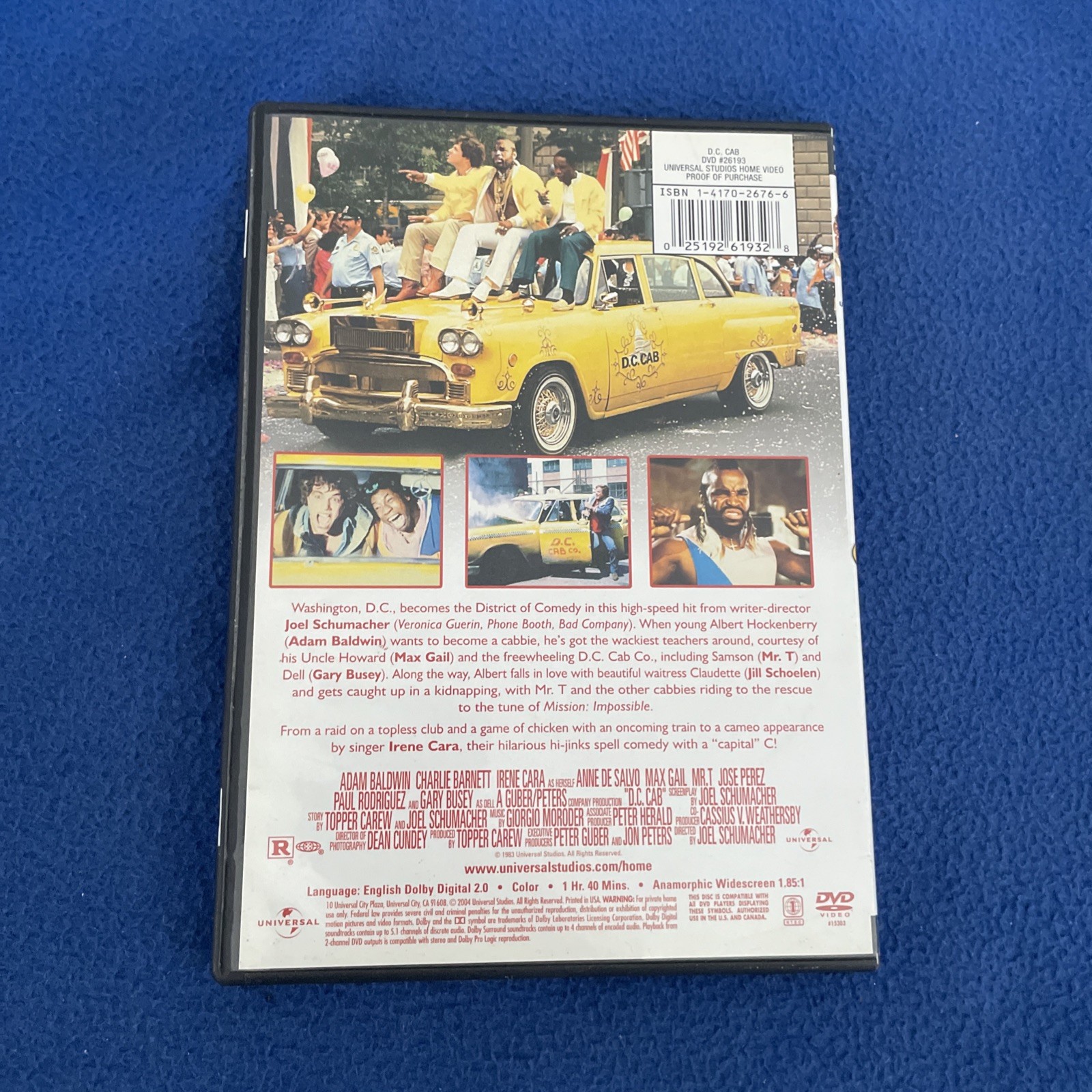 D.C. Cab (DVD, 1983) Mr T