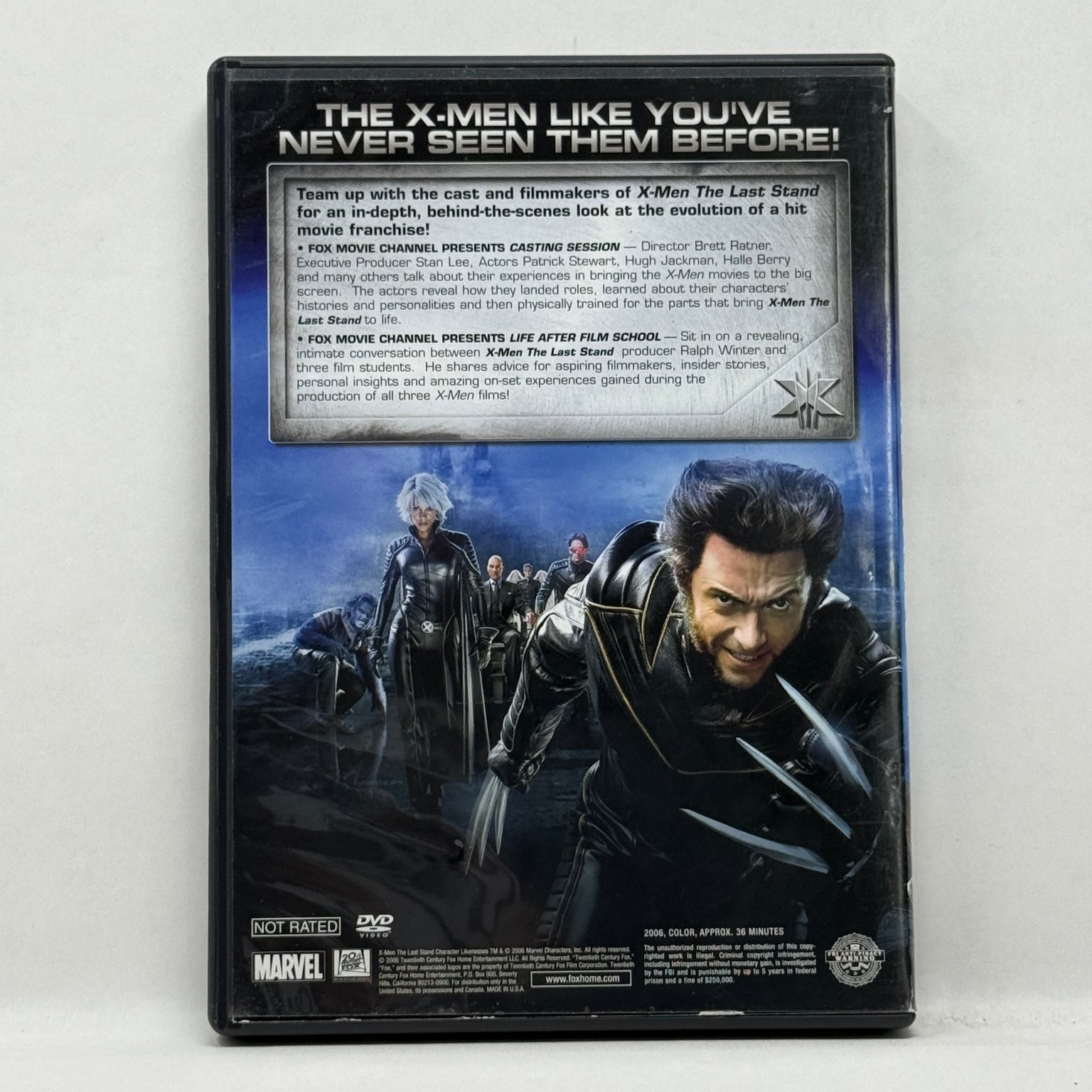 X-Men Revealed DVD 2006 Exclusive Bonus Disc Wolverine Patrick Stewart