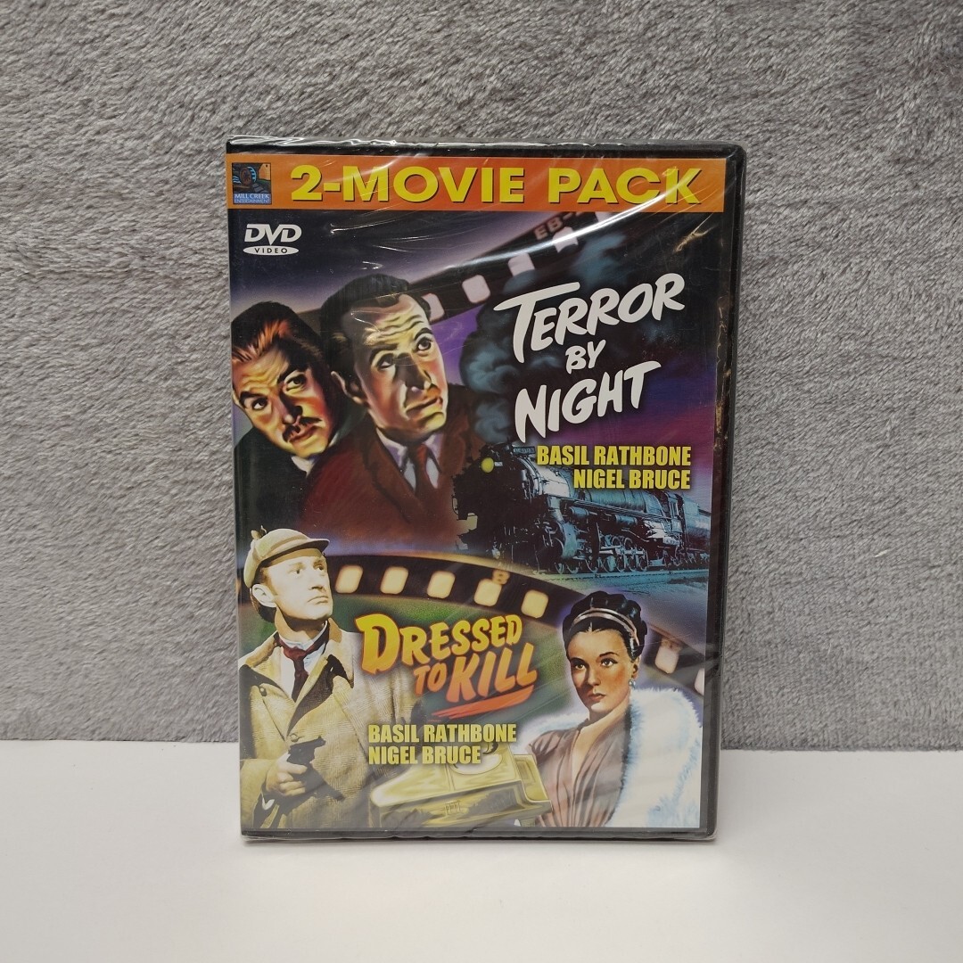 Terror by Night/Dressed to Kill (DVD, 2005) Rasil Rathbone, Nigel Bruce