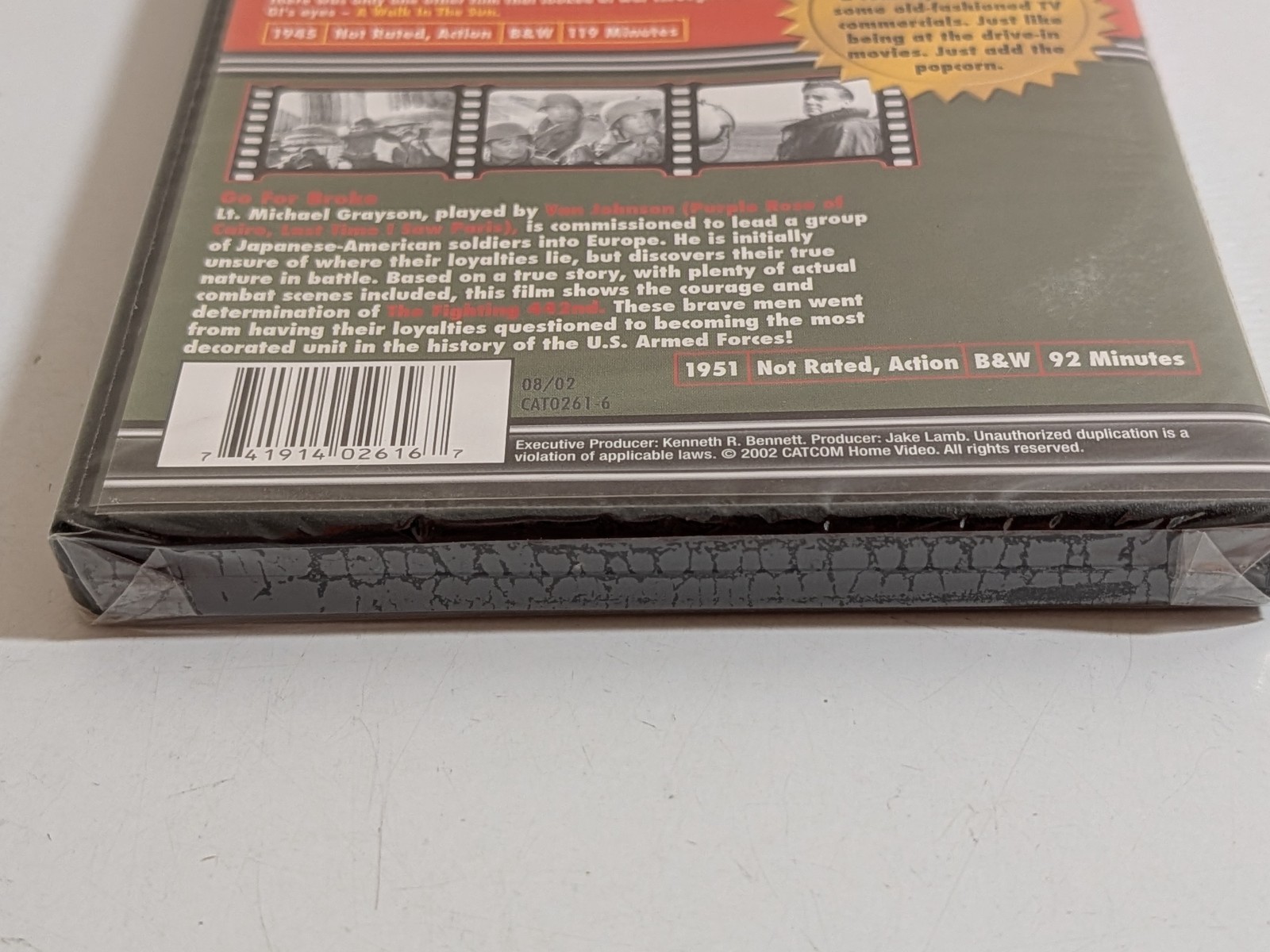 New A Walk In The Sun + Go For Broke Double Feature (DVD, 2002) Sealed