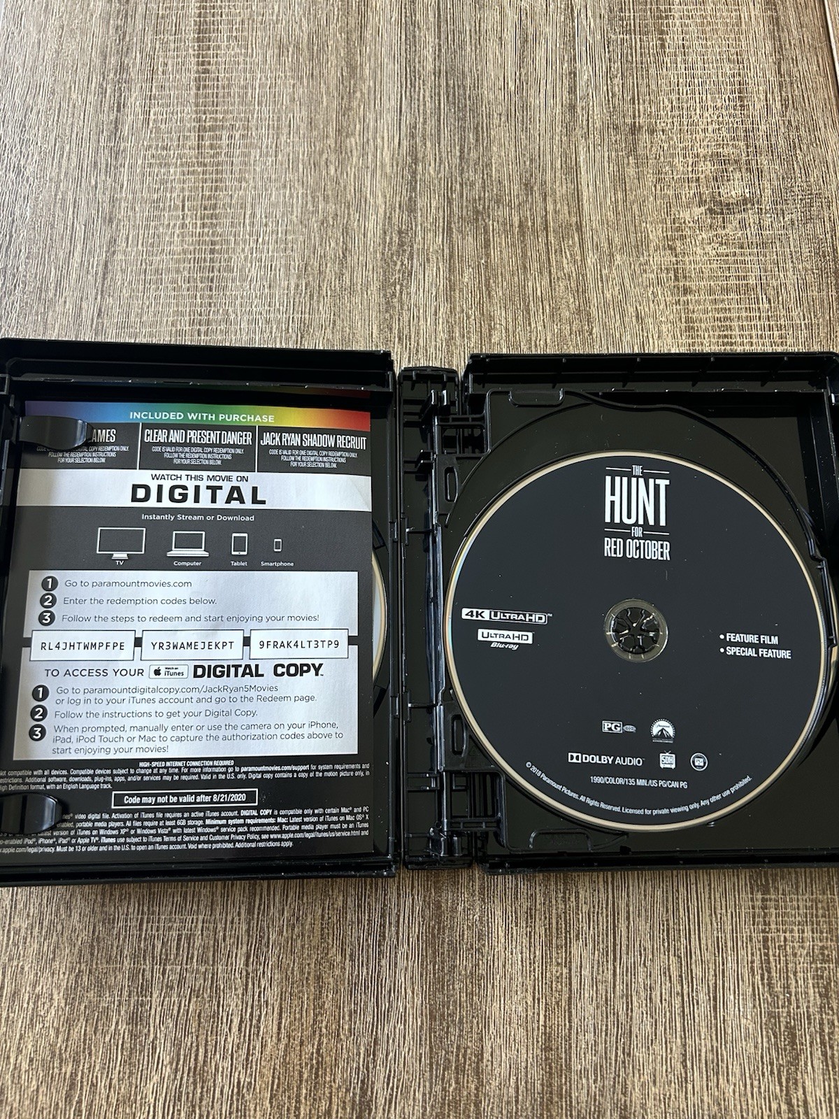 Paramount Jack Ryan 5-Film Collection (4K UHD Blu-ray, HDR, Box Set, 2018)