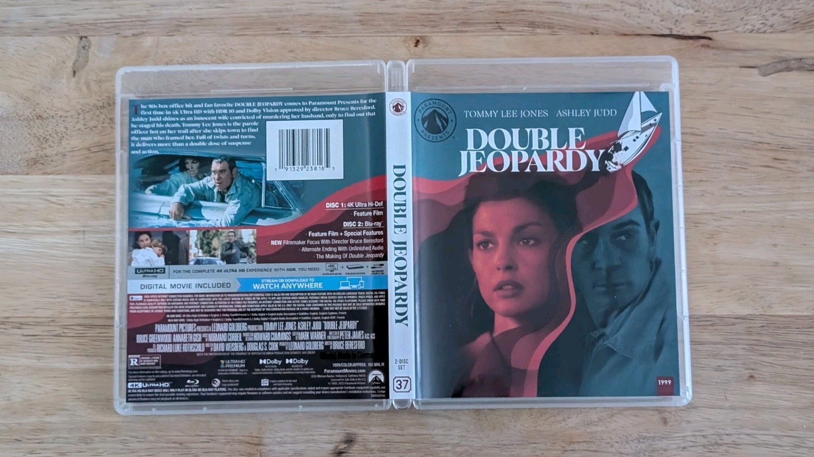 Double Jeopardy (4K Ultra HD, 1999 Paramount Presents) Open Box