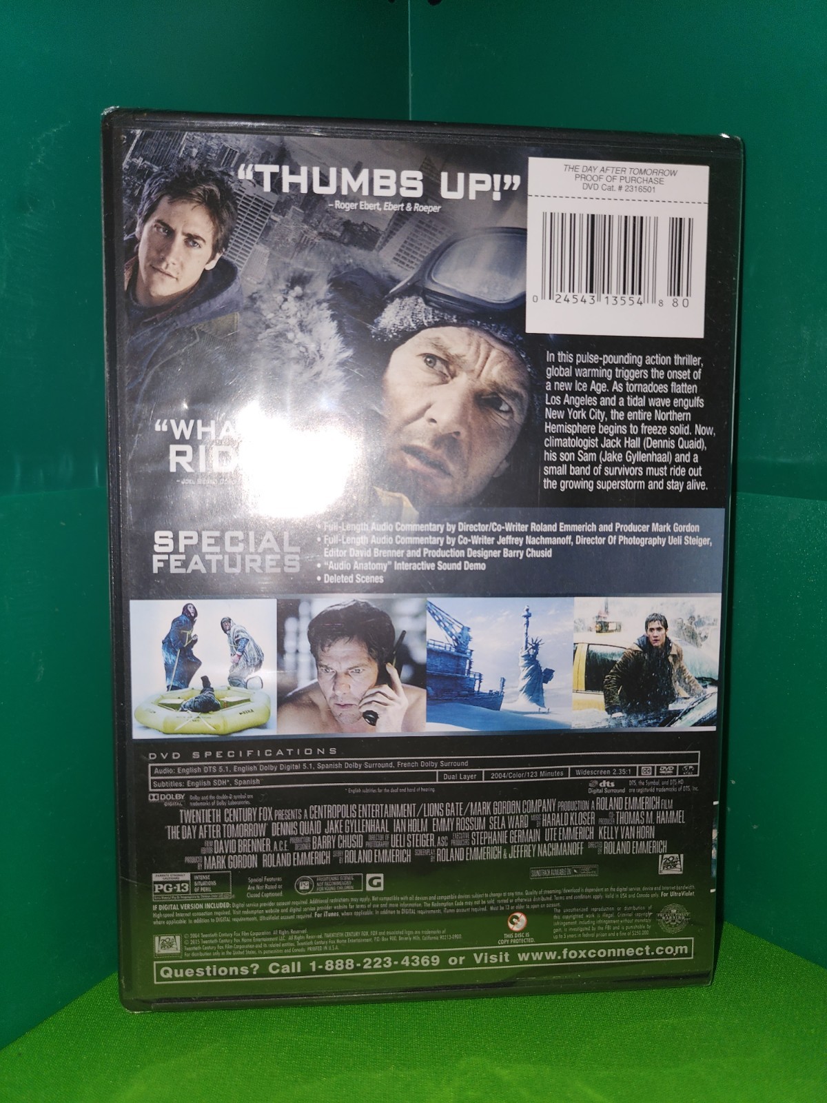 BRAND NEW – The Day After Tomorrow (DVD, 2004, 20th Century Fox) Dennis Quaid