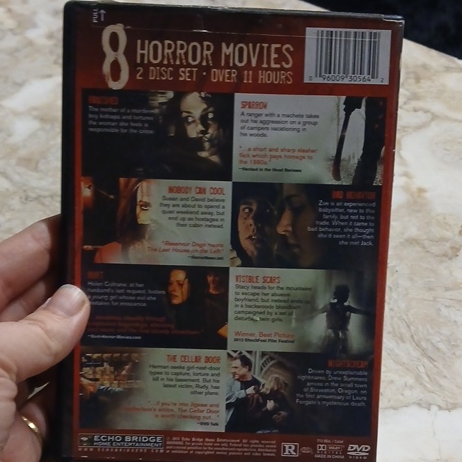 Echo Bridge 8 Horror Movies DVD Widescreen Over 11 Hours Horror 2014