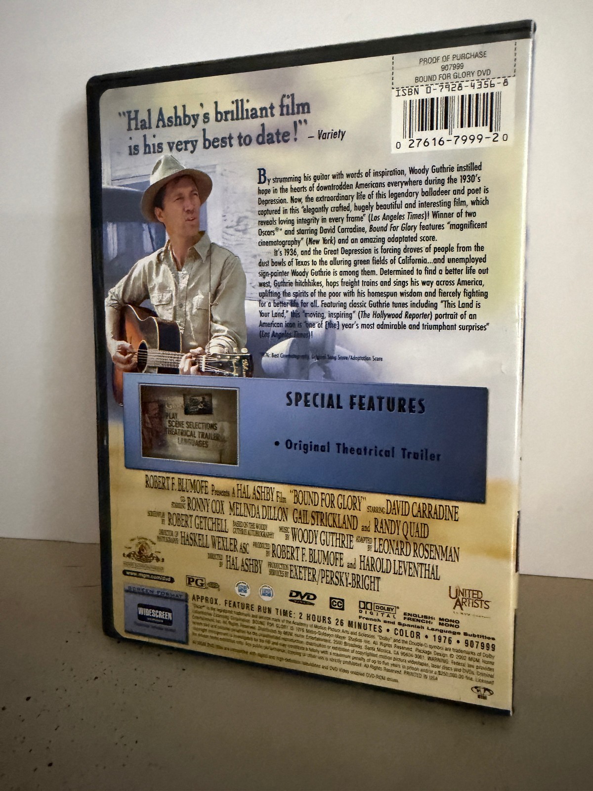 Bound for Glory (DVD, 2000) LIKE NEW!