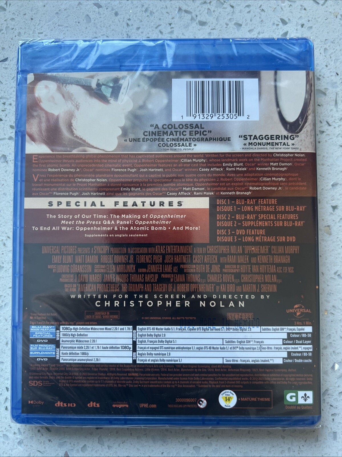 Oppenheimer (Blu-ray + DVD) | Brand New & Sealed | Free Shipping!