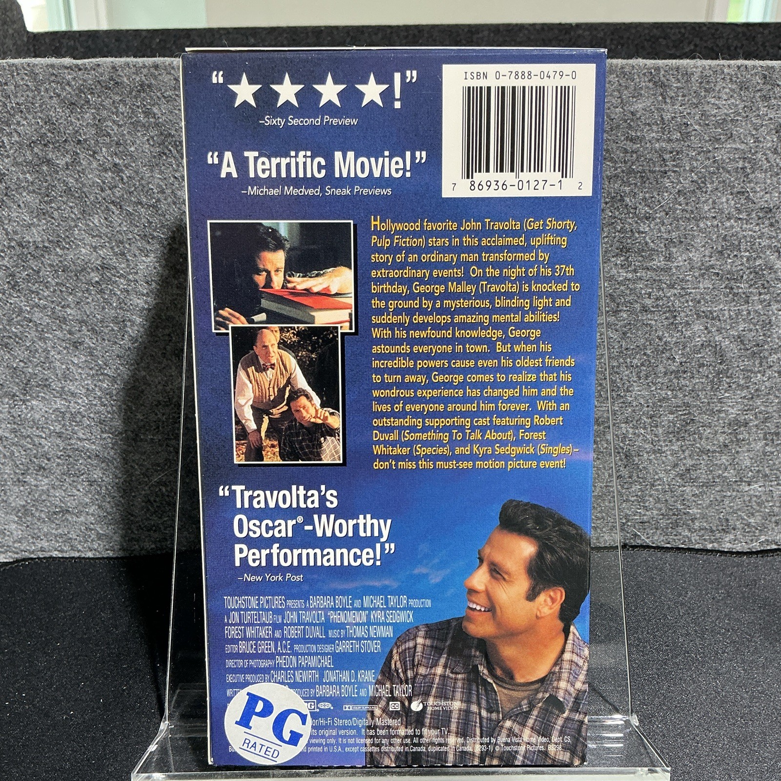 Touchstone Home Video Phenomenon VHS Drama Sci-Fi Romance PG NTSC 1996