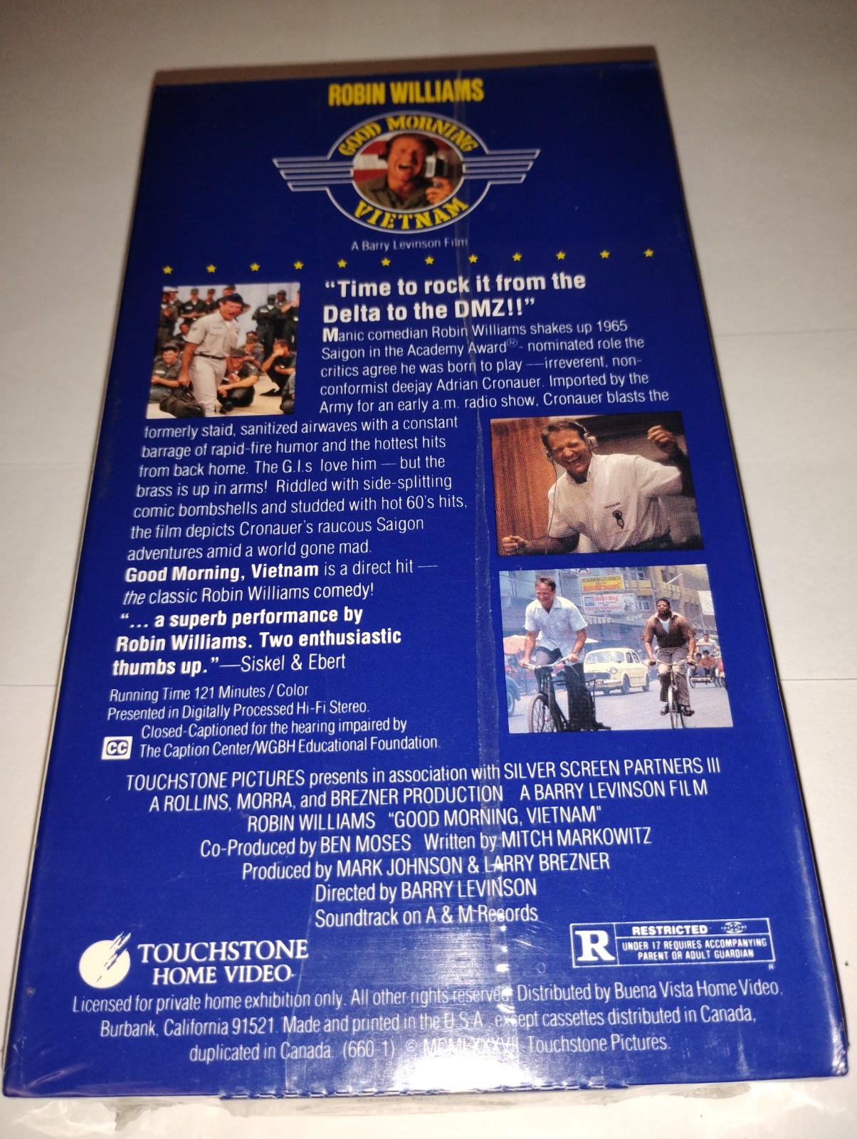 Good Morning Vietnam Vintage 1987 VHS Factory Sealed Robin Williams