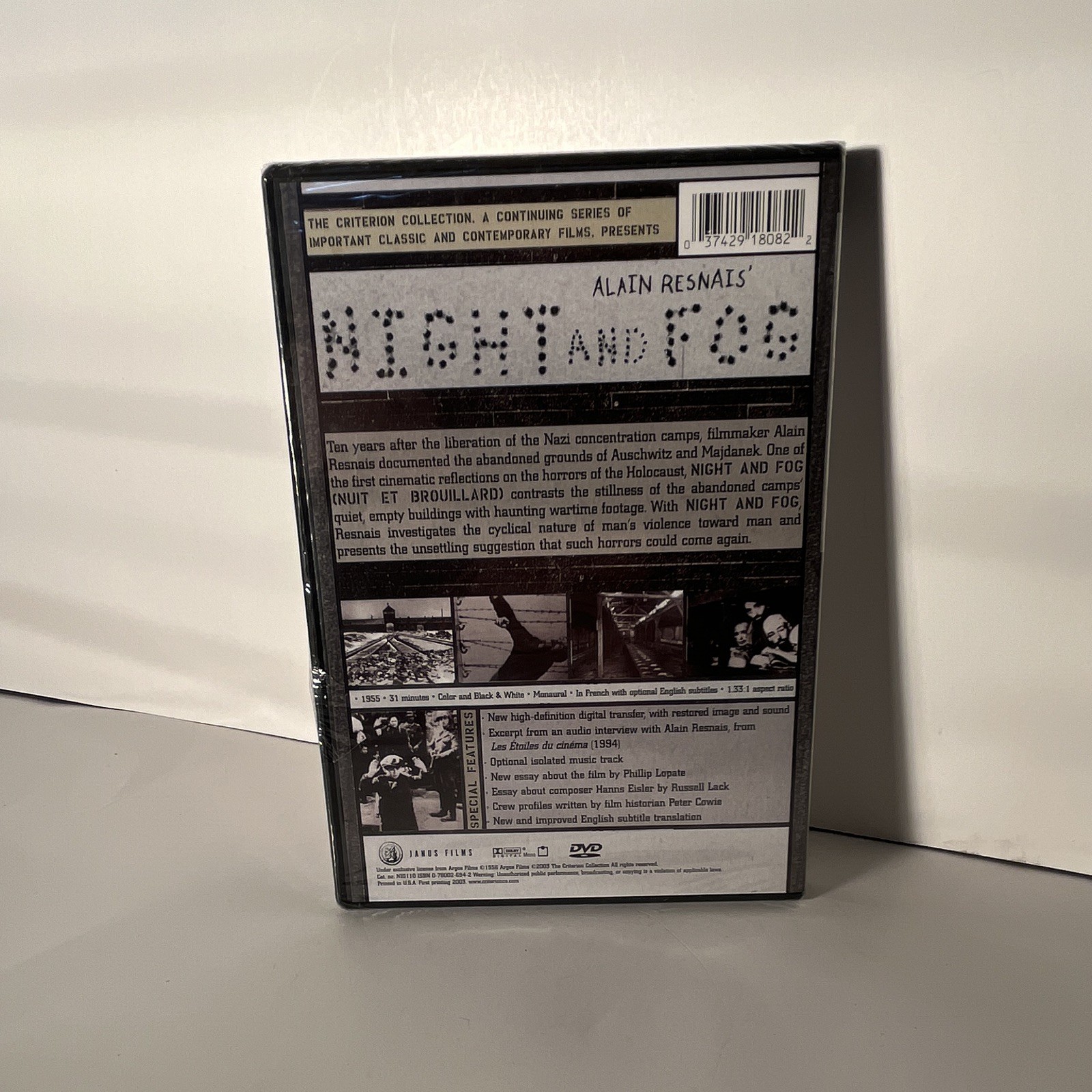 The Criterion Collection Night and Fog DVD B&W w/ English Subtitles French