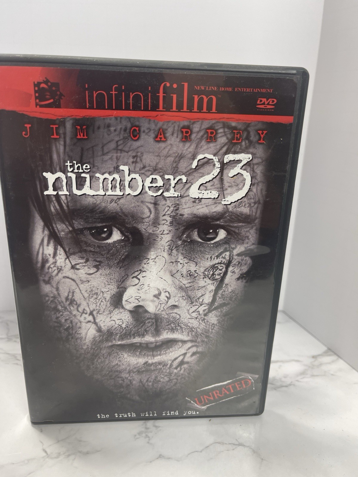 The Number 23 DVD 2007 Jim Carrey Horror Movie Unrated Blockbuster Thriller