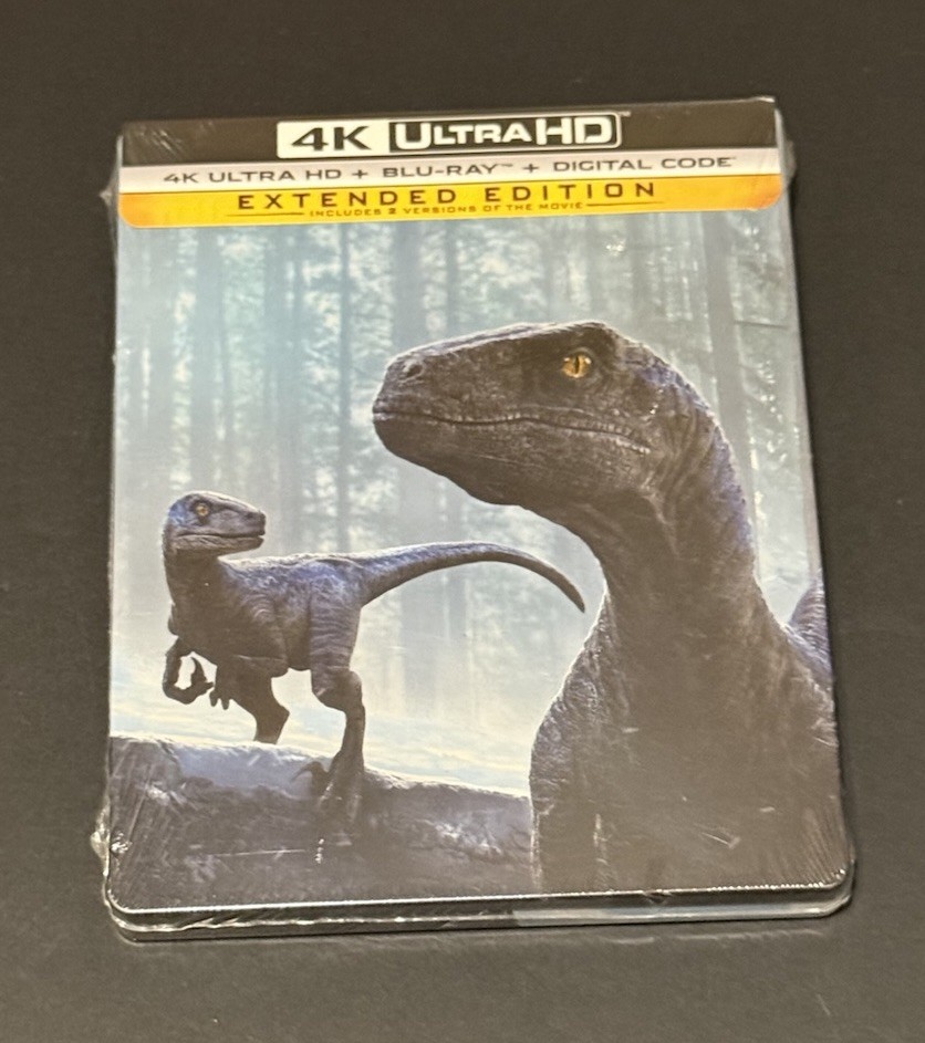 Jurassic World Dominion Limited Edition SteelBook 4K UHD Blu-ray Bryce Dallas
