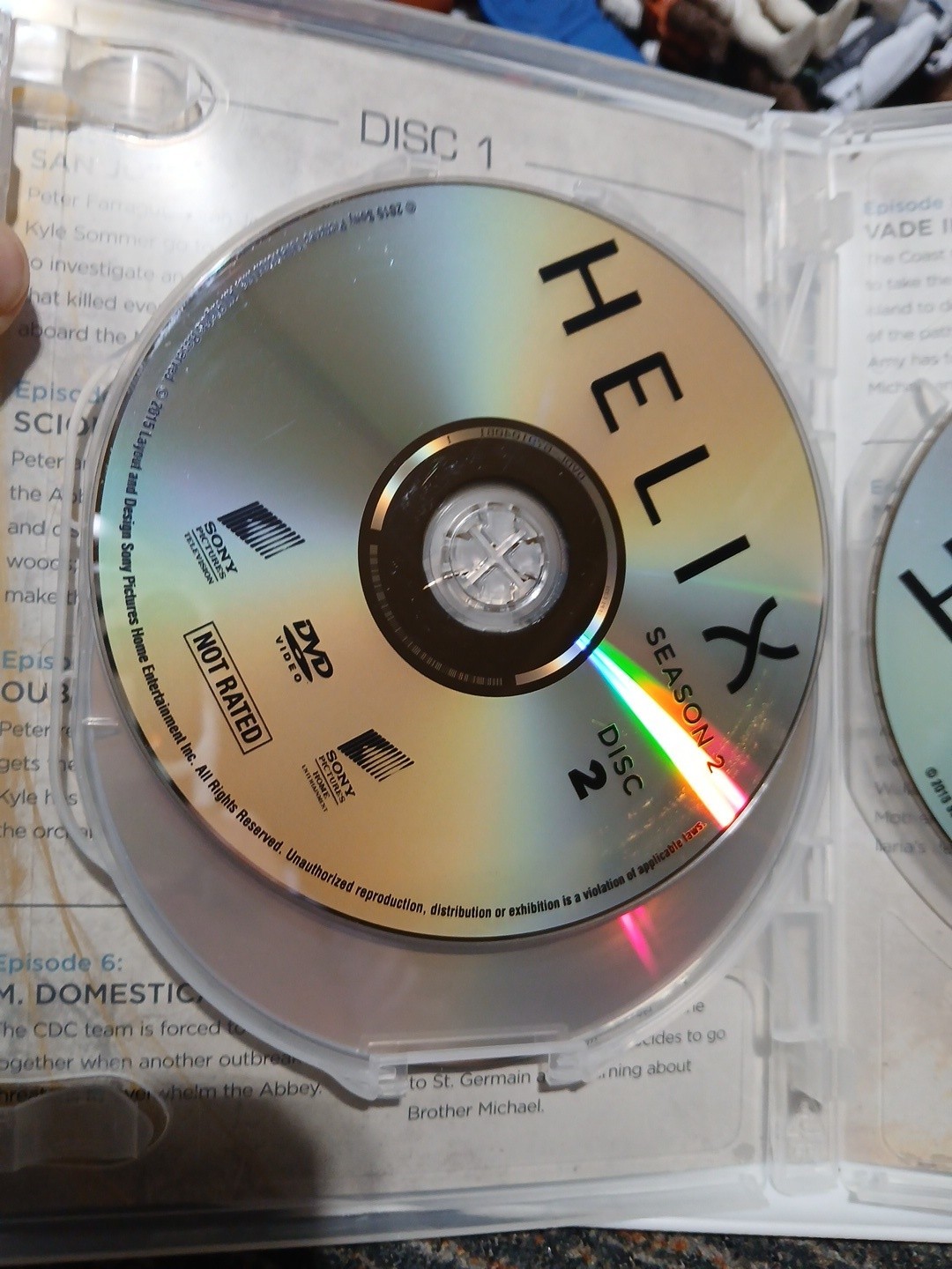 Helix Second Season 2 (3 Disc DVD Set 2015) Scifi Horror Drama Series SYFY OOP