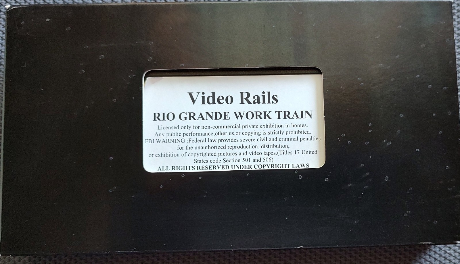 PENTREX – VIDEO RAILS – RIO GRANDE WORK TRAIN – VHS VIDEOTAPE – BOGO