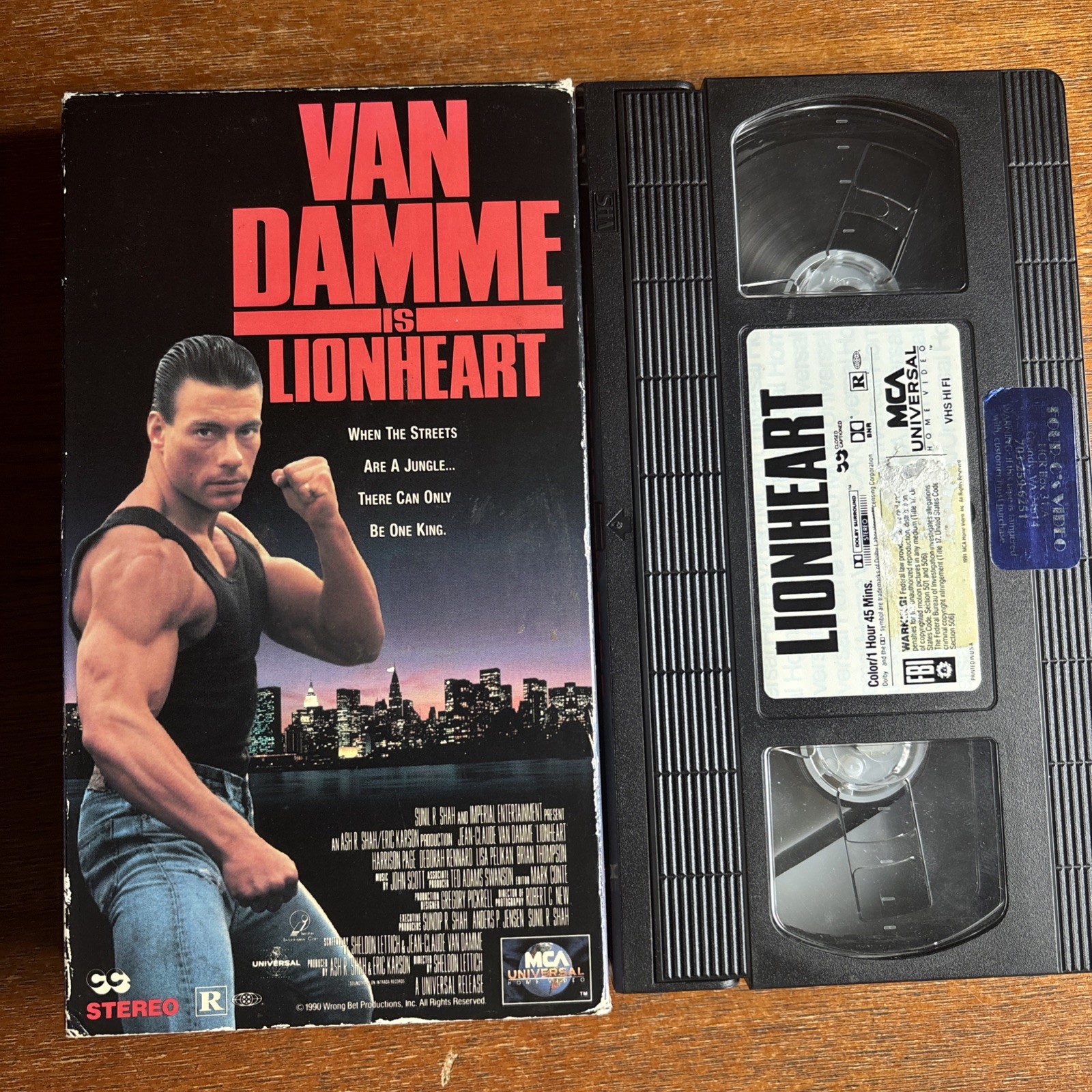 Lionheart VHS -Jean Claude Van Damme Brian Thompson Sheldon Lettich Action MMA
