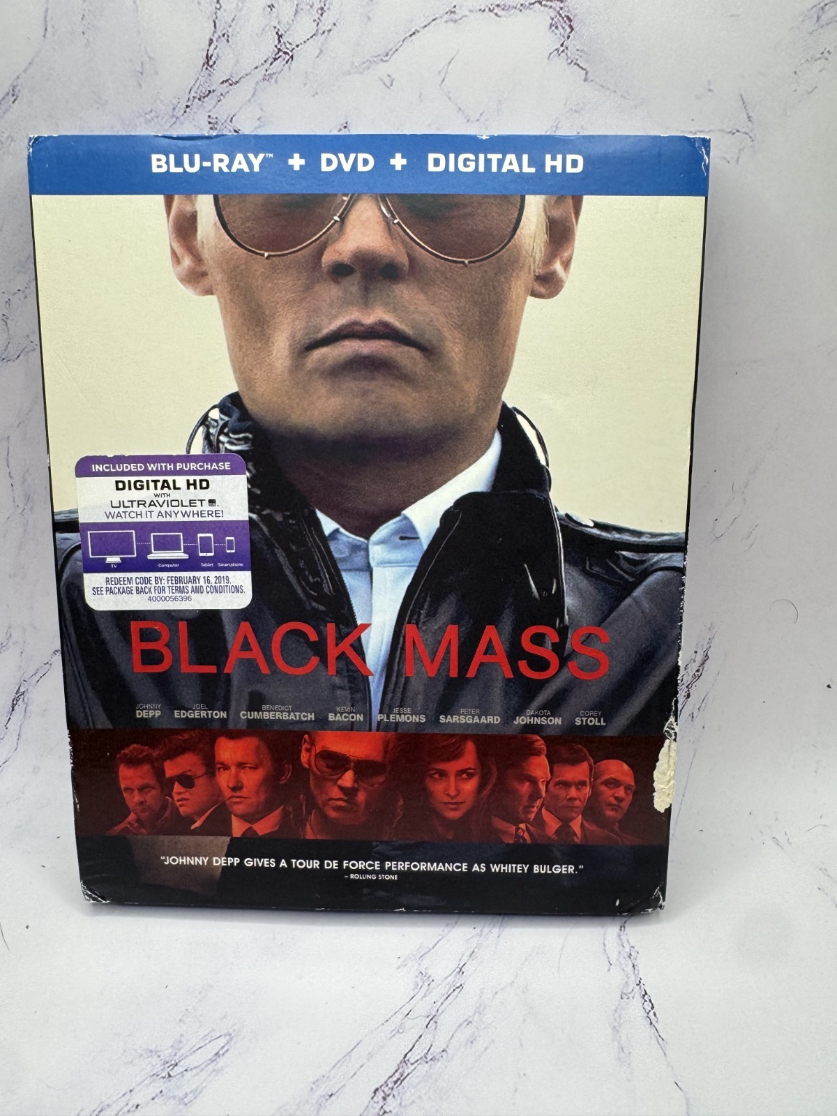 Black Mass Blu Ray + Slipcover