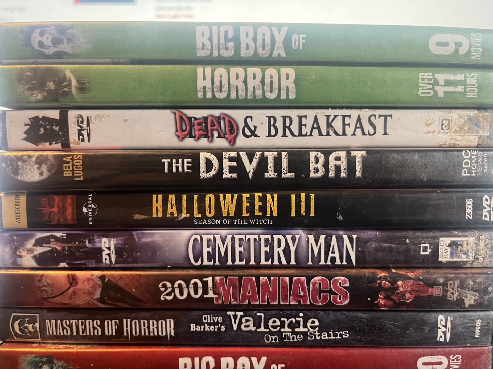 Horror DVD Lot – 23 DVDs – Untested – Condition Varies (See Description)