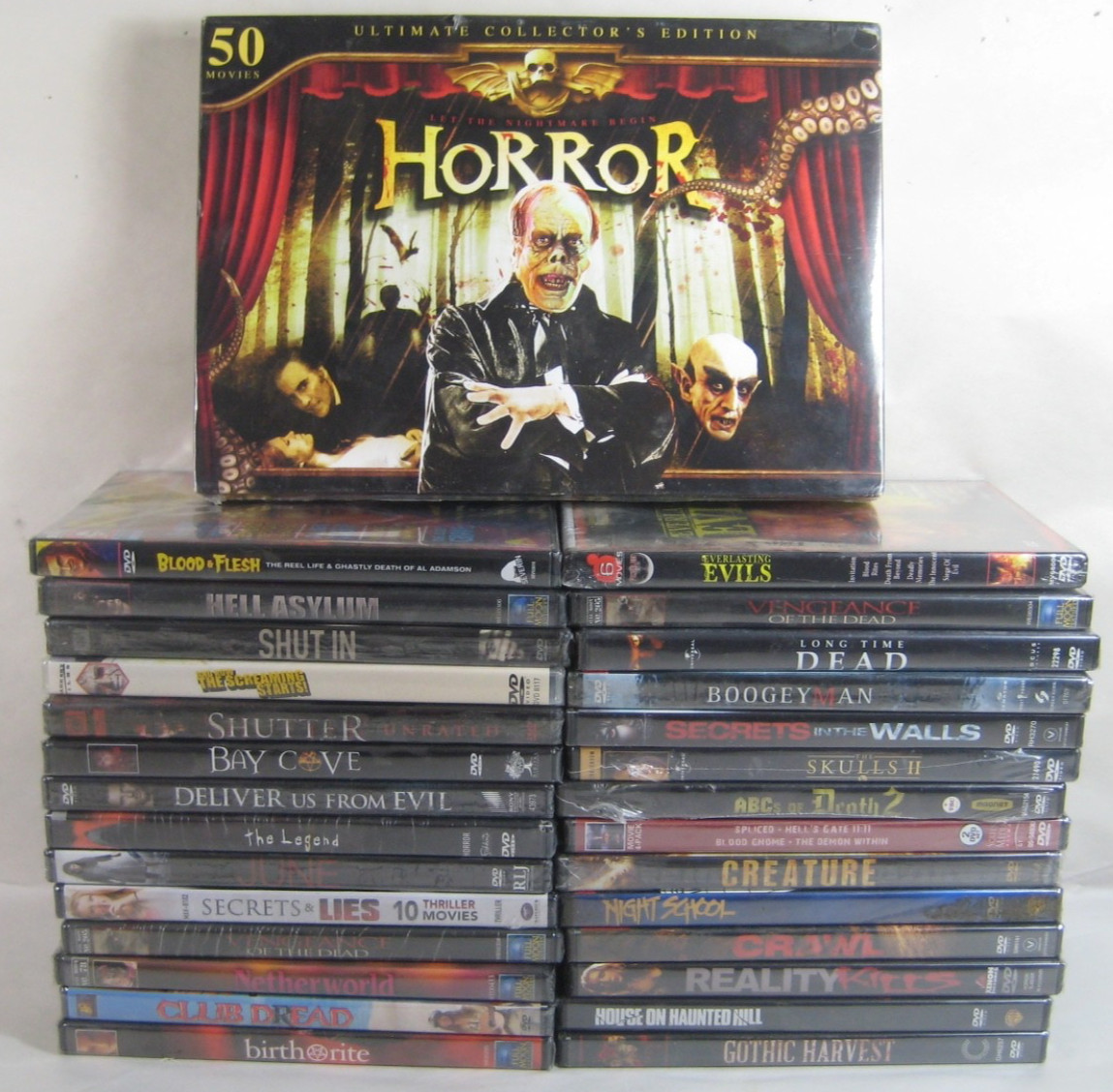 Lot of 29 Cult Classic Horror, Thriller Movie DVD’s – BRAND NEW FACTORY SEALED
