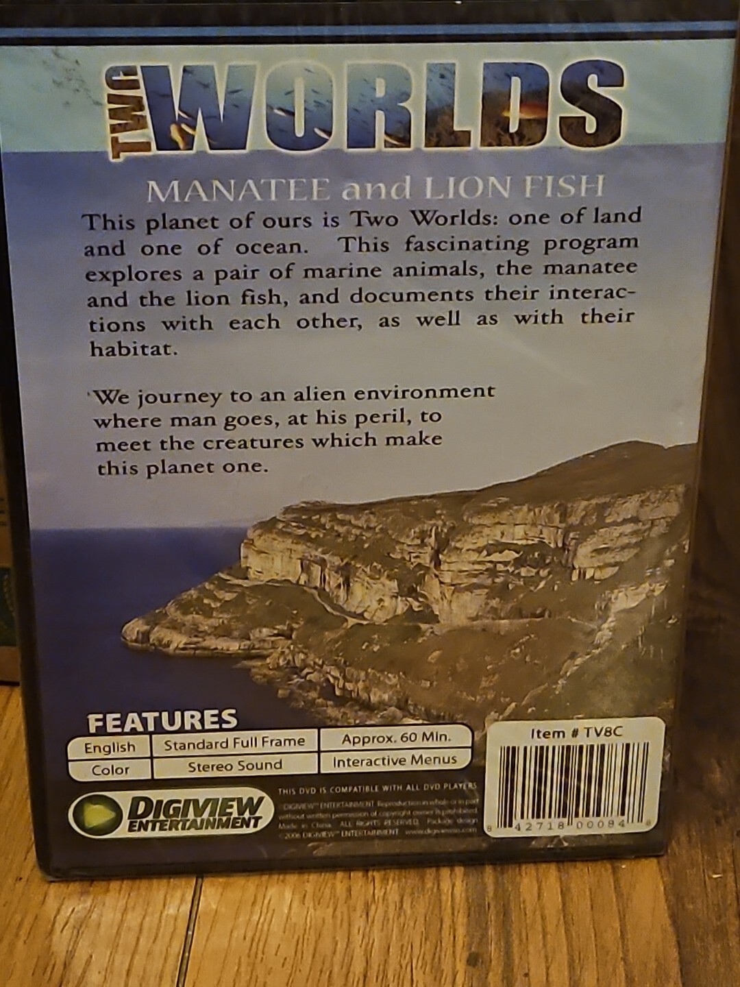 TWO WORLDS- MANATEE and LION FISH – DVD – New