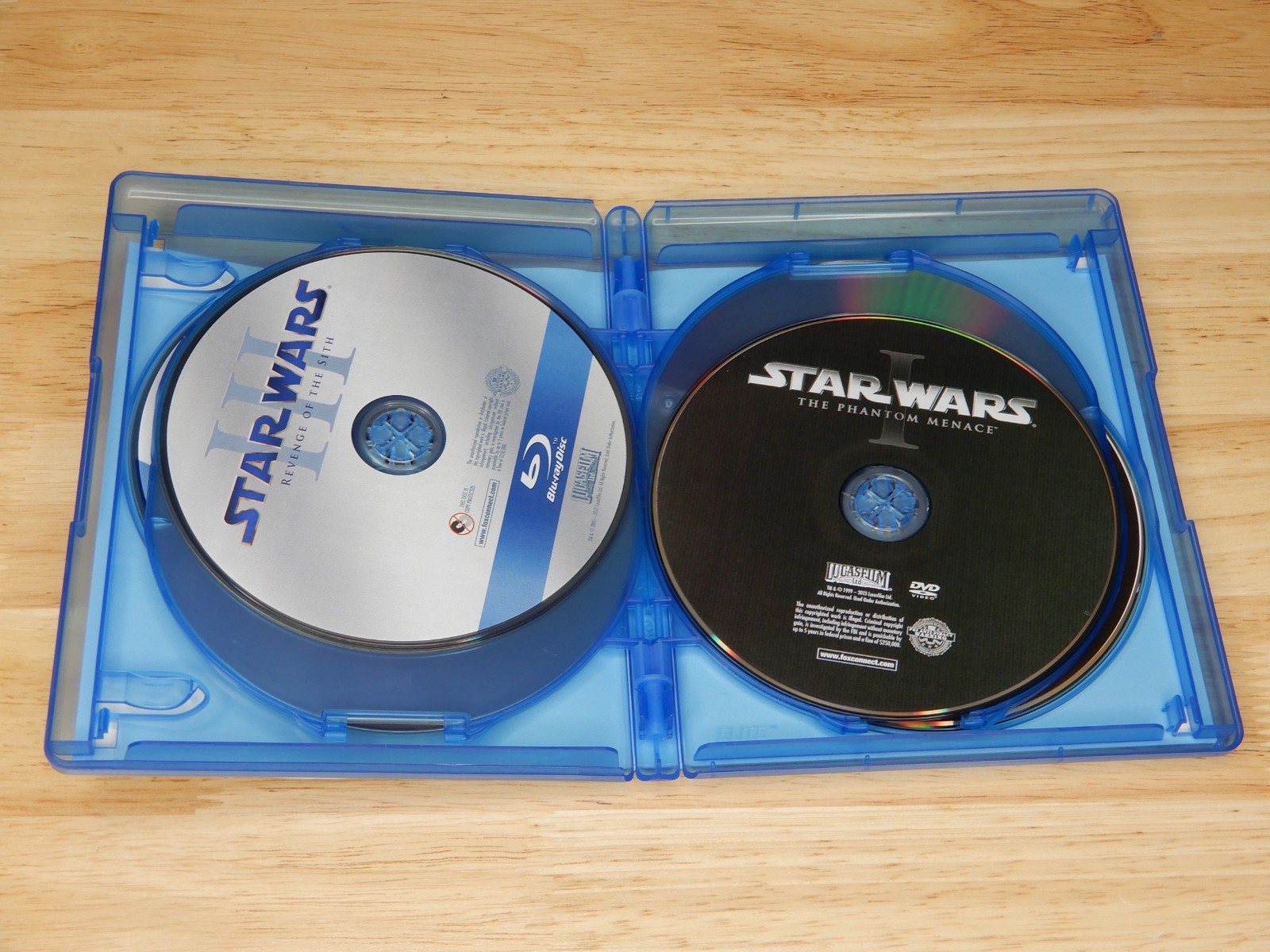 Star Wars: Episodes 1-7 (Blu-ray & DVD, 7 movie Lot) Mark Hamill, Harrison Ford