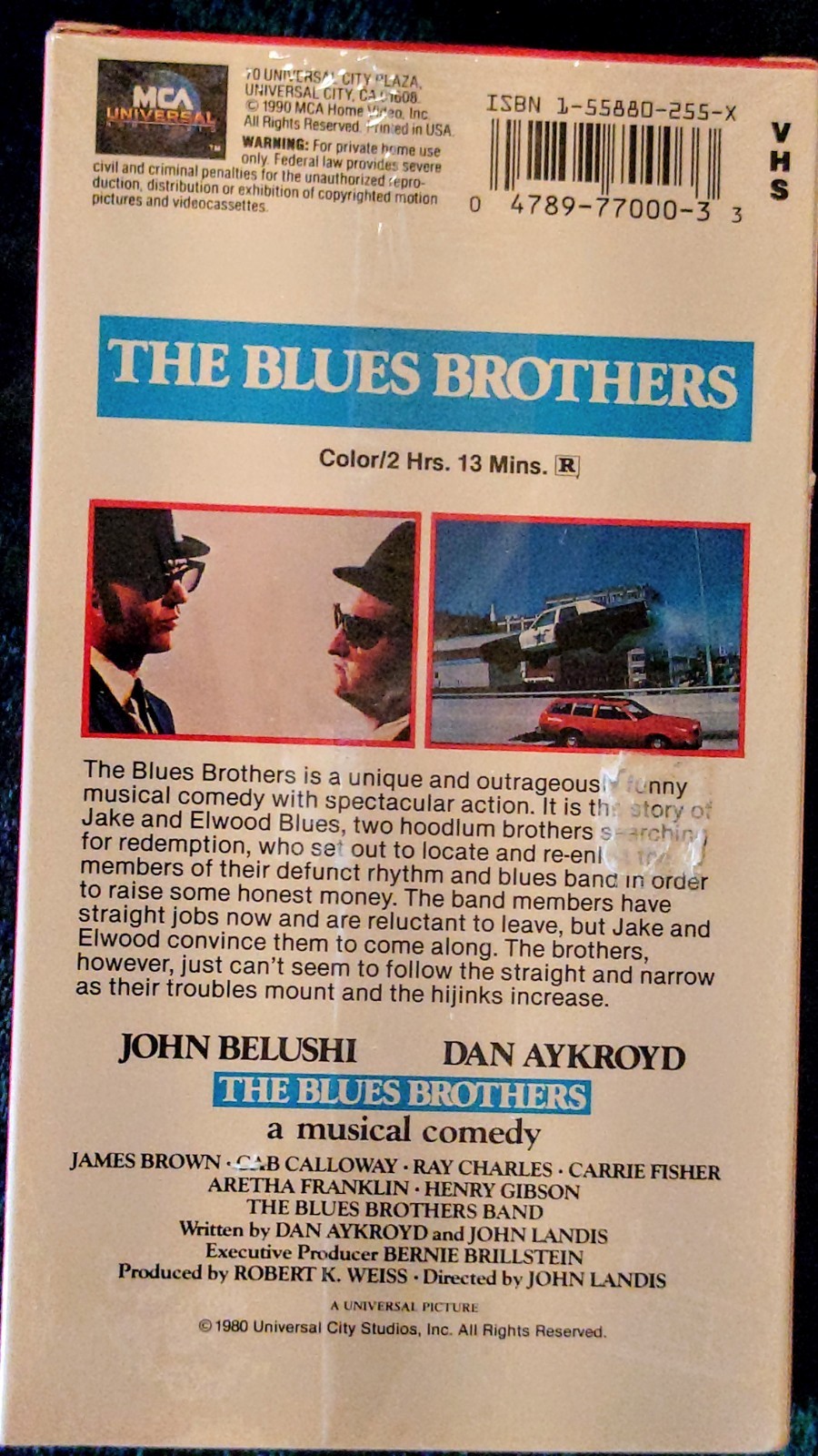 MCA Universal The Blues Brothers VHS Comedy John Landis Dan Aykroyd 1980