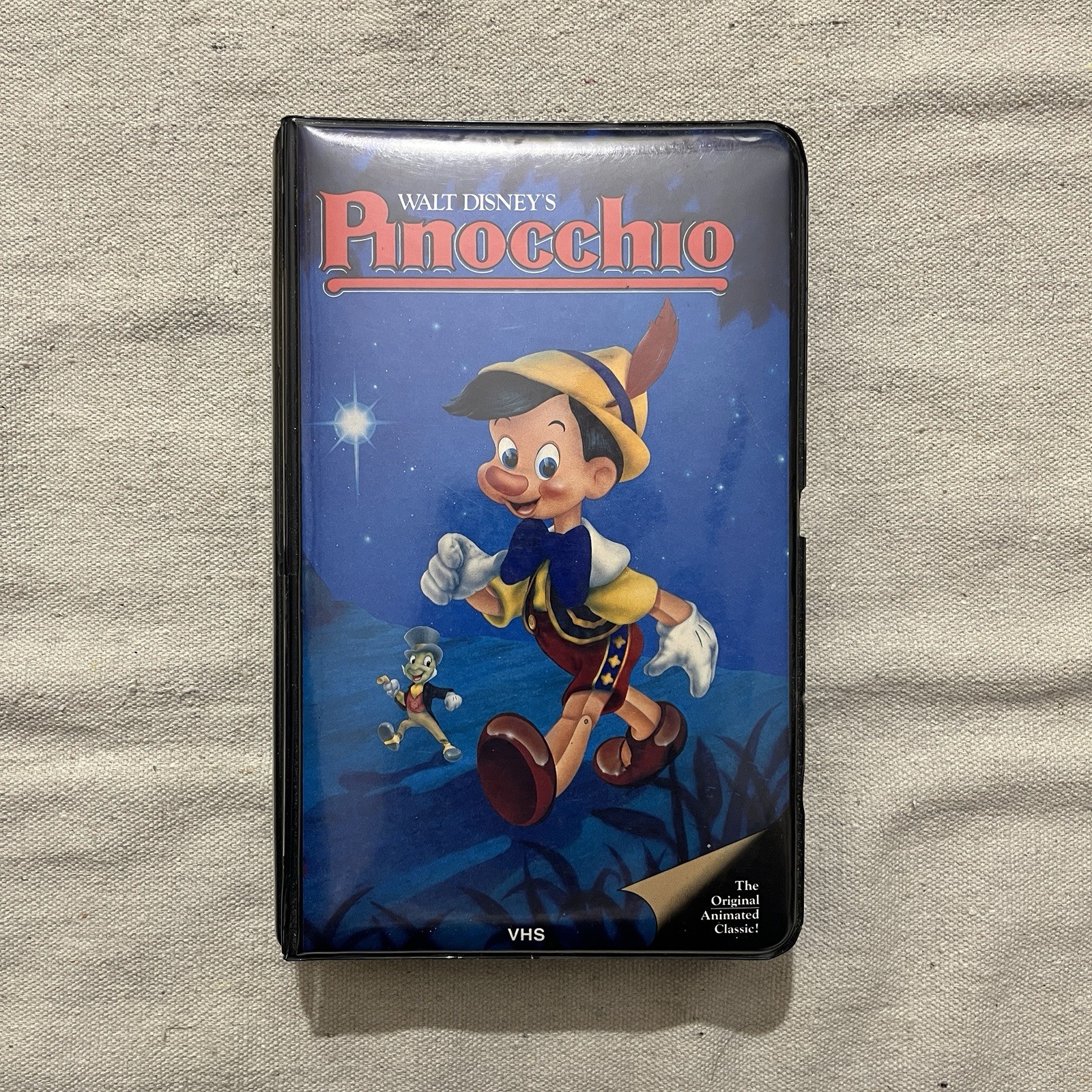 Walt Disney’s Pinocchio The Classics Black Clamshell VHS Tape