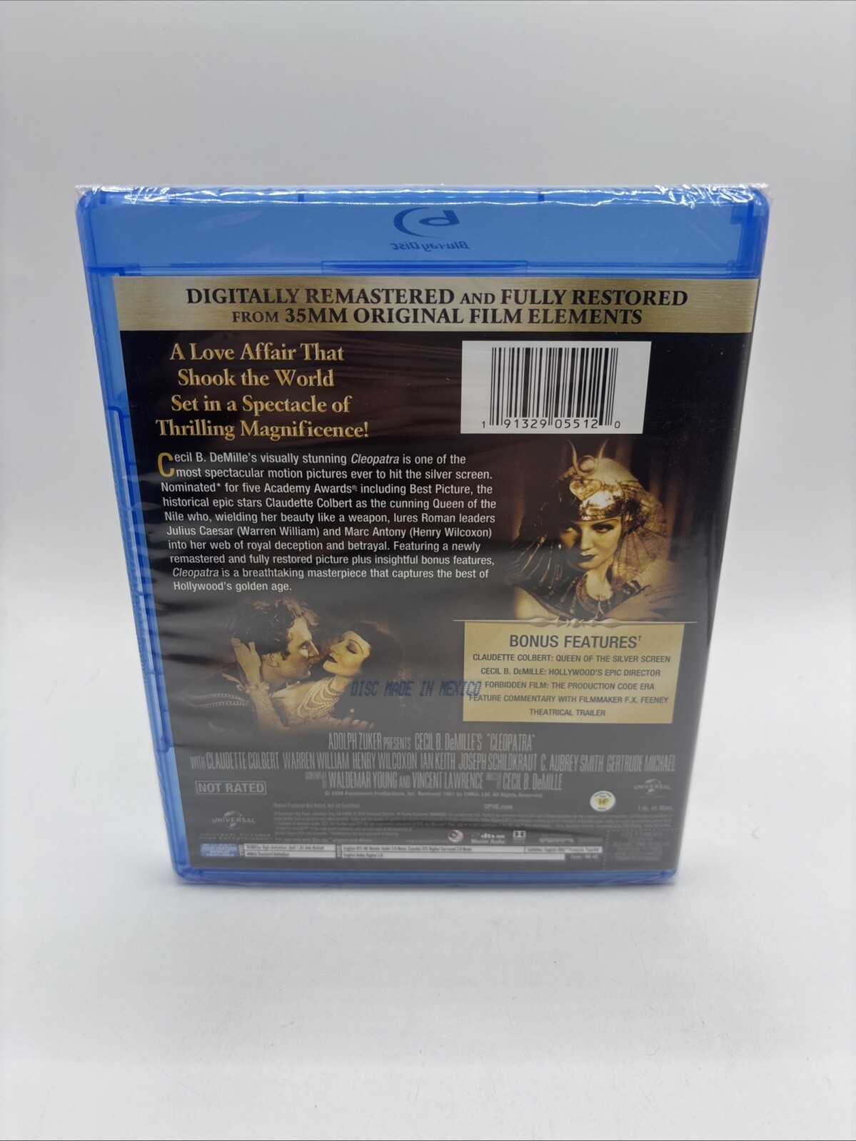 Cleopatra [New Blu-ray] *Factory Sealed* Dolby Digital