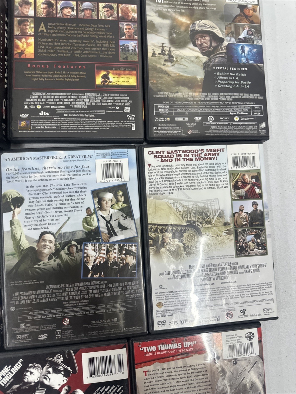 Military War Movie DVD Lot 12 The War Pear Flags Valkyrie Kelly’s & More