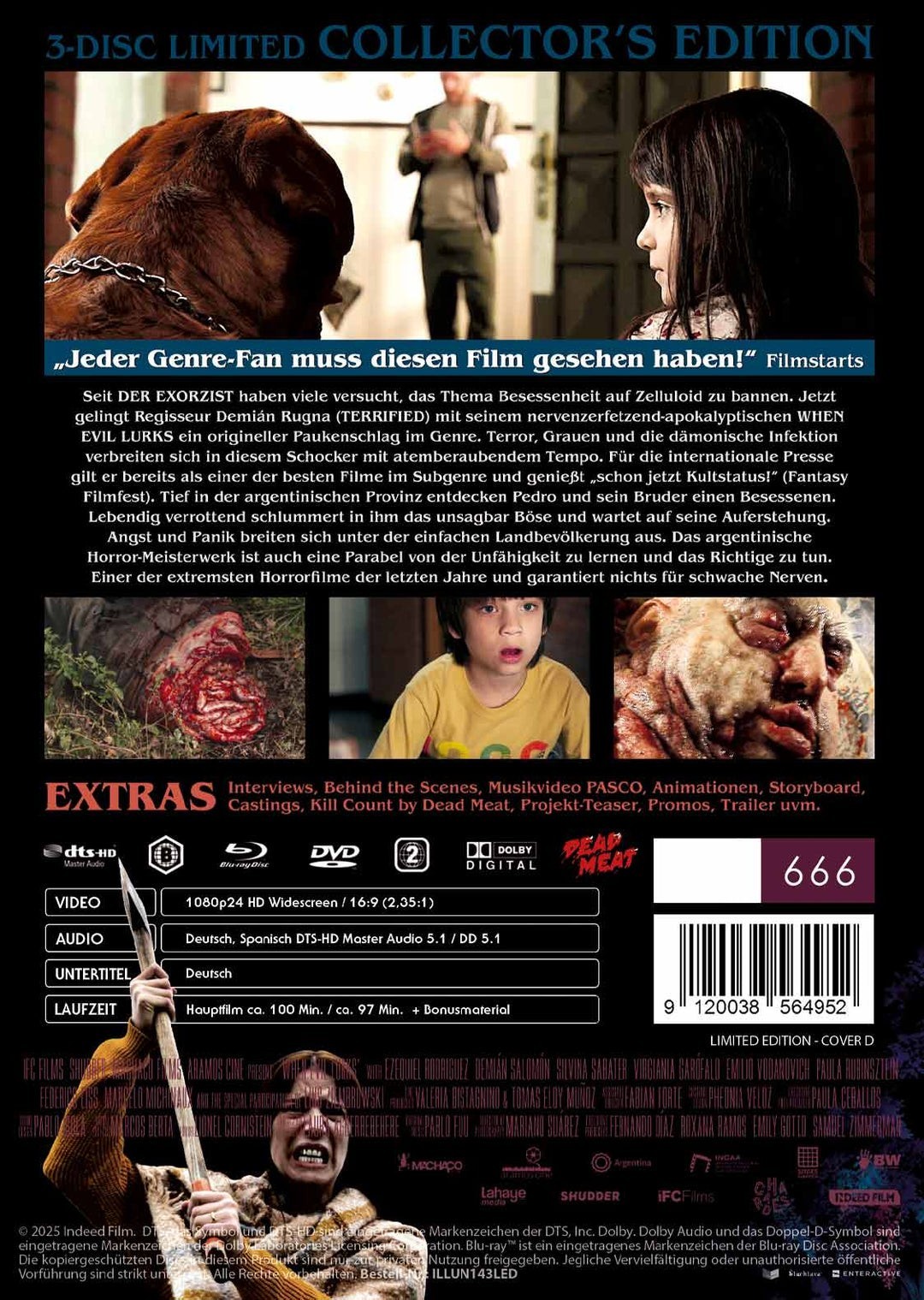 When Evil Lurks Blu-ray 3-disc LE 666 Mediabook Cover D 48-page Book NEW B/2 PAL