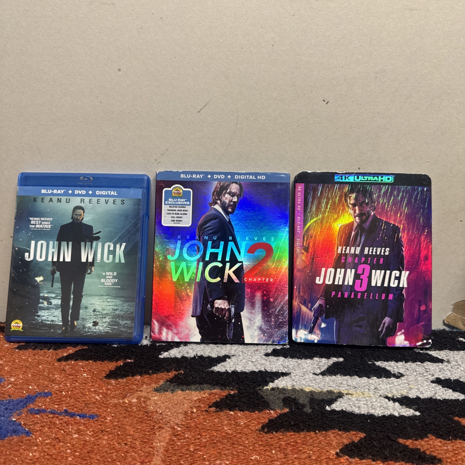 John Wick: Chapters 1-3 (Blu-ray/DVD