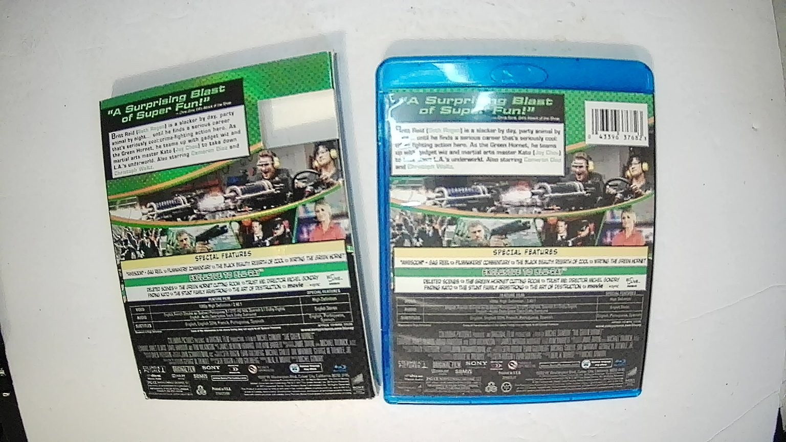 The Green Hornet Blu-ray 2011 Seth Rogen, Jay Chou, Cameron Diaz, Michel Gondry