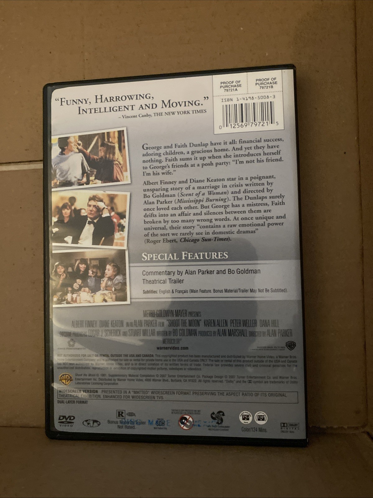 Shoot the Moon by Alan Parker: Used
