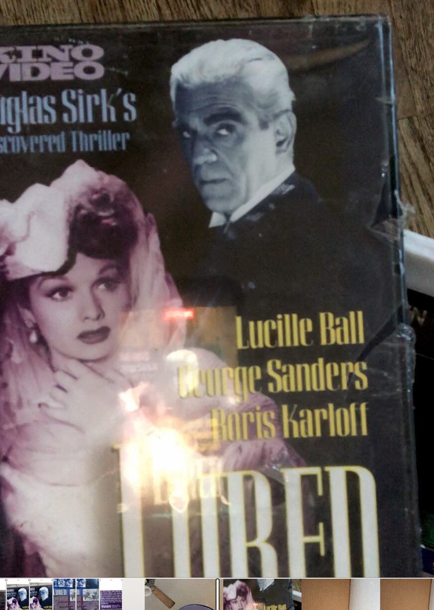 BORIS KARLOFF LUCILLE BALL Lured 1947 DVD Kino Video Film Noir Cult Sealed NÉW